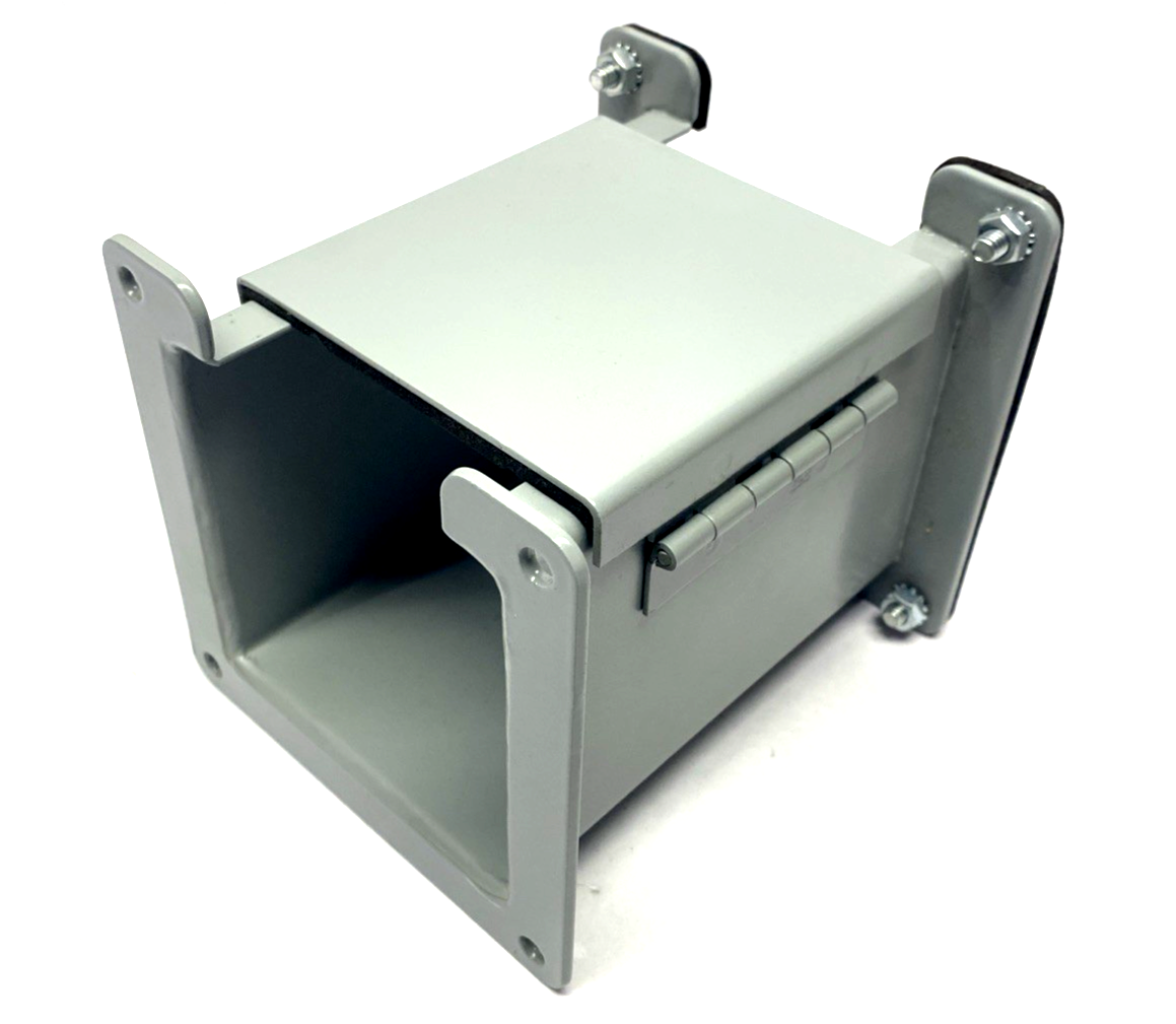 Hoffman F44L06 Wireway Straight Section Lay-in Hinged Cover, 4"x4"x6" Gray 18240 - Maverick Industrial Sales