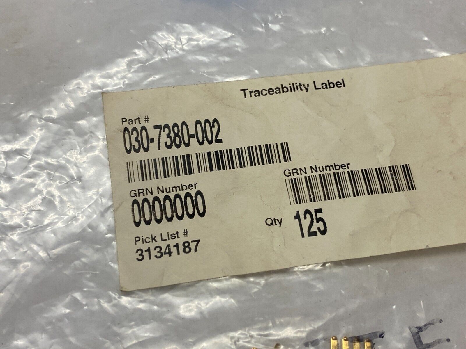 ITT Cannon 030-7380-002 Non-Gendered Gold Signal Contact LOT OF 10 - Maverick Industrial Sales