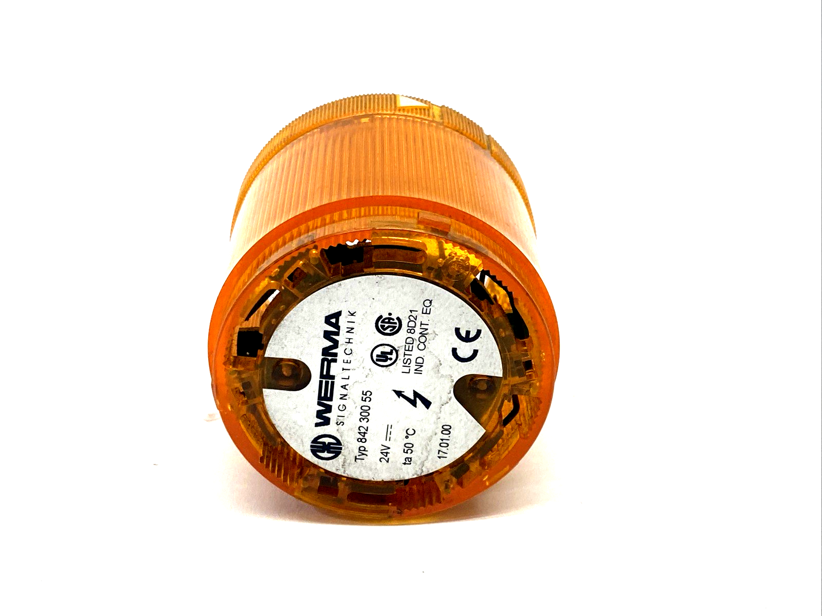Werma 84230055 Stack/Tower Light Module, Flashing Amber, 70mm 24VDC - Maverick Industrial Sales
