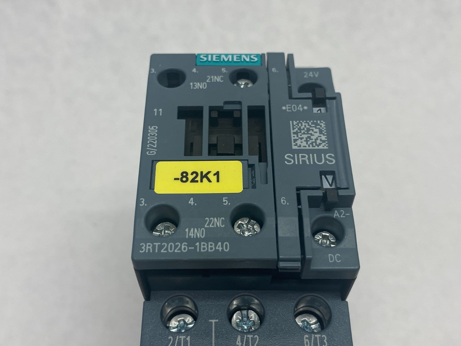 Siemens 3RT2026-1BB40 SIRIUS Power Contactor 3-Pole AC3:11KW 1NO+1NC DC24V - Maverick Industrial Sales