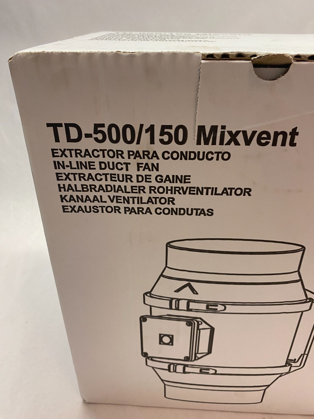 S&P TD-500/150 Mixvent In-Line Compact Mixed Flow Duct Fan - Maverick Industrial Sales