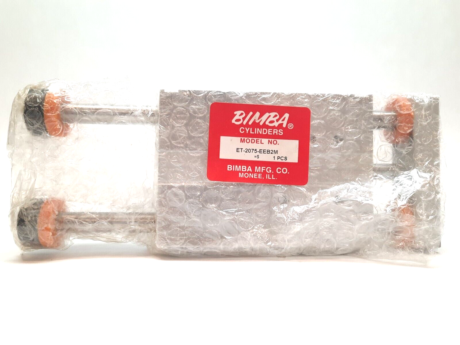 Bimba ET-2075-EEB2M Extruded Linear Pneumatic Thruster 20mm Bore 75mm Stroke - Maverick Industrial Sales