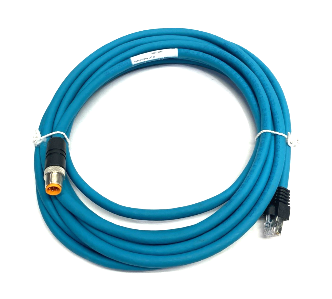 900016065 | Lumberg Automation Double Ended Ethernet Cordset 0985 856 103/5M - New – Open box - Maverick Industrial Sales