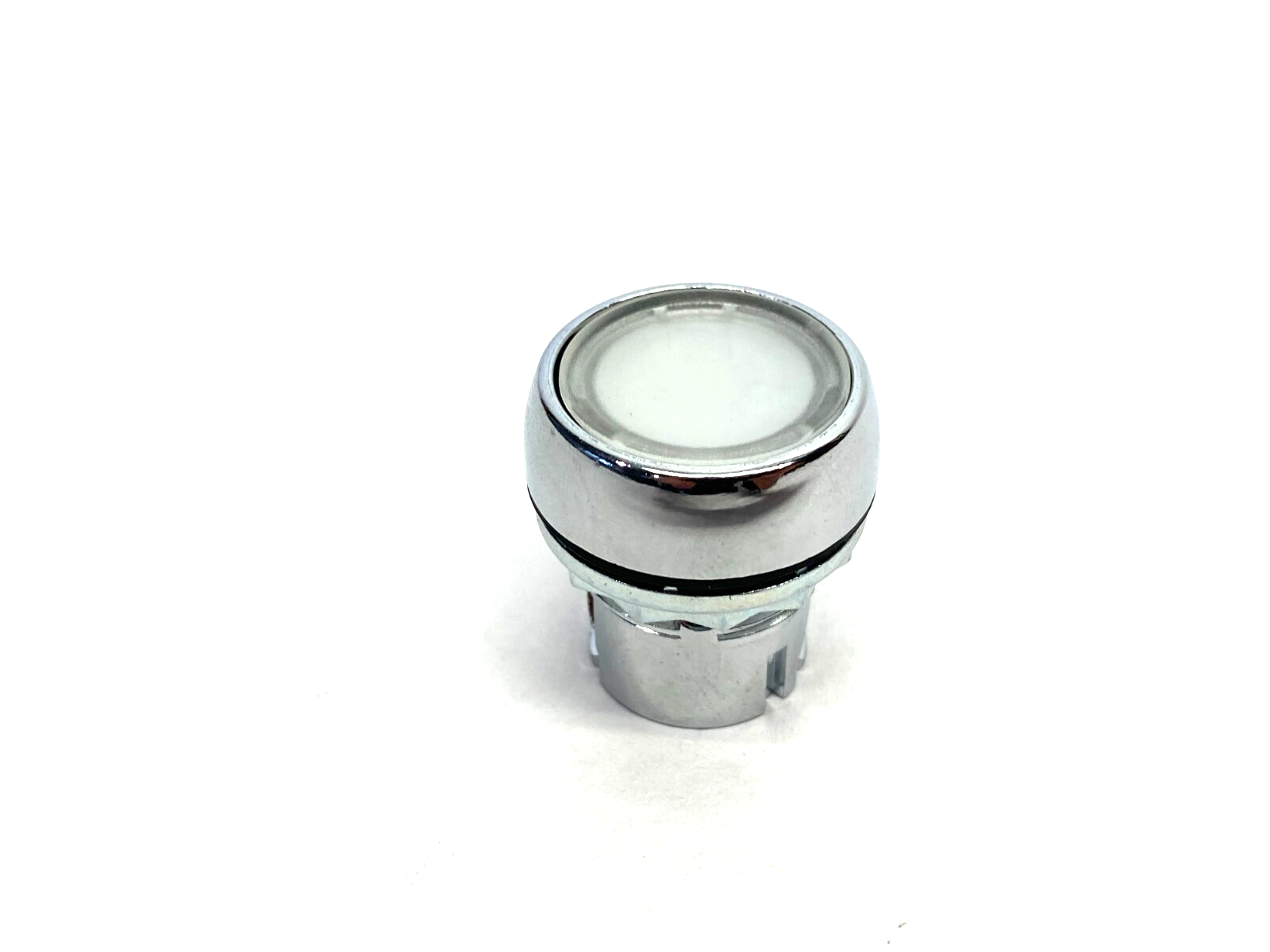 Allen Bradley 800FM-LF7 Flush Mount Illuminated Pushbutton White Metal Bezel - Maverick Industrial Sales