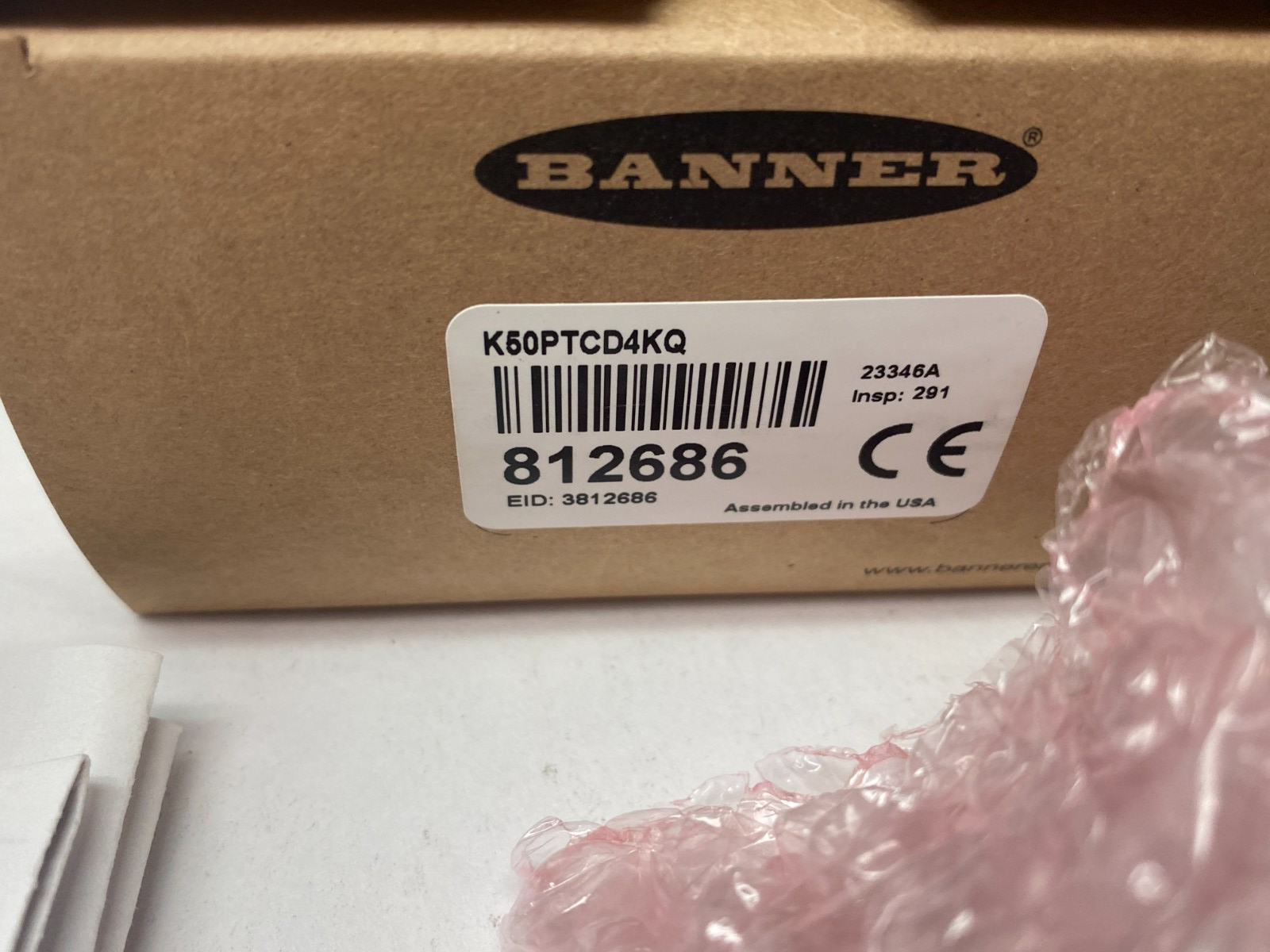 Banner K50PTCD4KQ K50 Pro Compact Touch Display w/ IO-Link 4-Digit 7-Seg. 812686 - Maverick Industrial Sales
