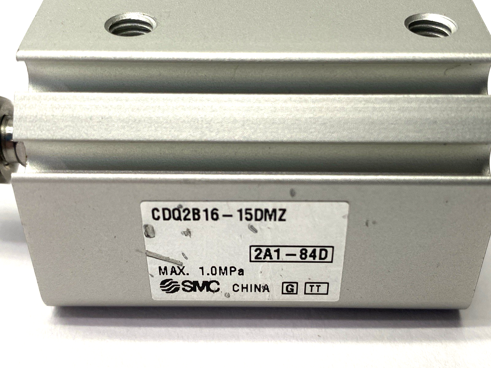 SMC CDQ2B16-15DMZ Compact Pneumatic Cylinder 16mm Bore 15mm Stroke DAMAGED - Maverick Industrial Sales