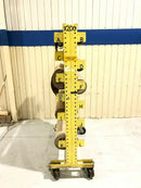 Rolling Storage Cart Rack 36" Wide rolls w/ Garlock Gasket Material - Maverick Industrial Sales