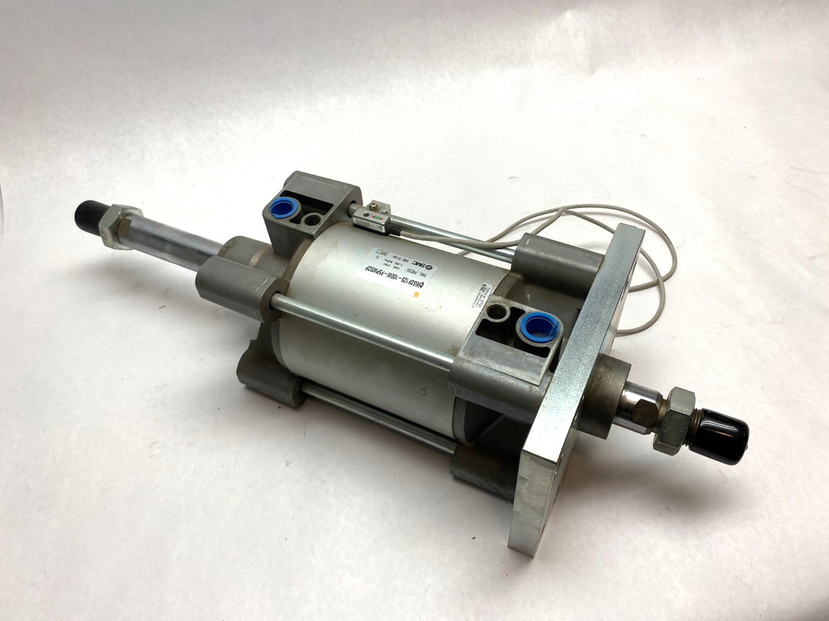 C96DF125-100W-F5PWSDP | SMC Rod End Double Acting Cylinder 125mm Bore 100mm Stroke - Used - Maverick Industrial Sales