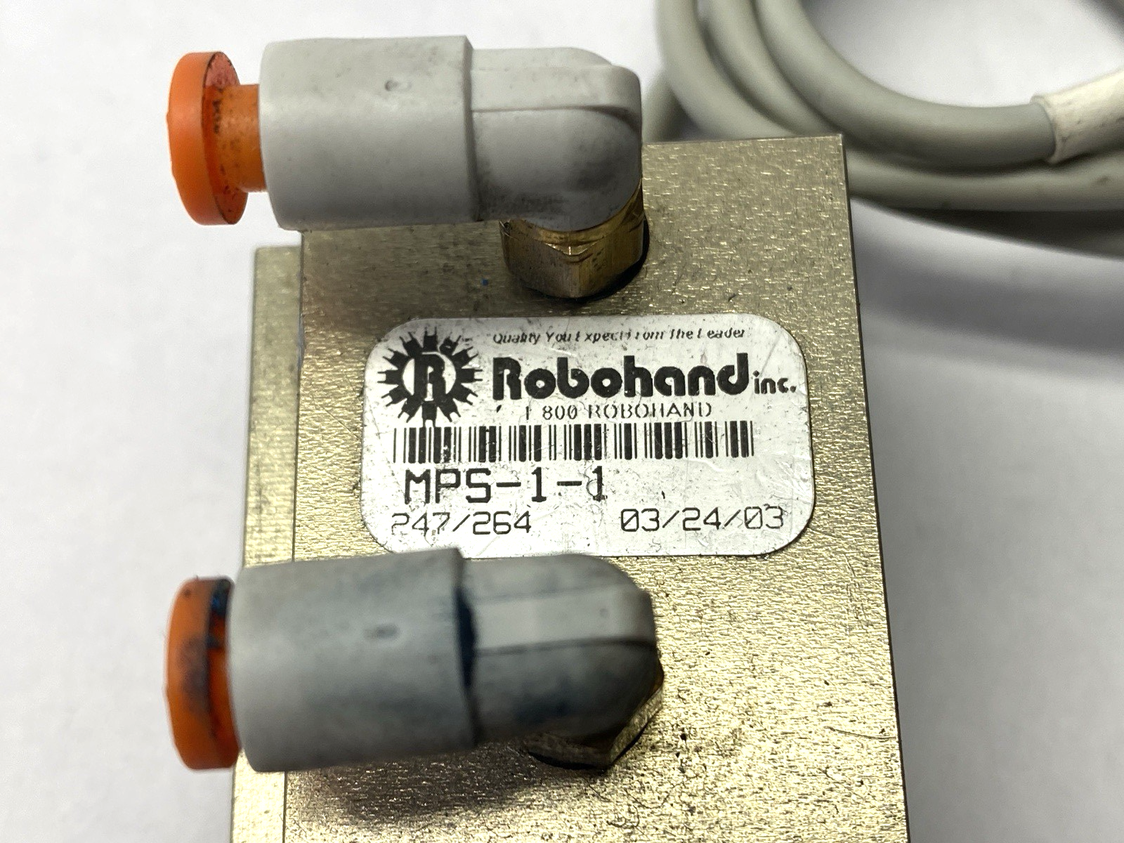 Robohand MPS-1-1 Pneumatic Precision Mini Power Linear Slide 1/2" Stroke - Maverick Industrial Sales