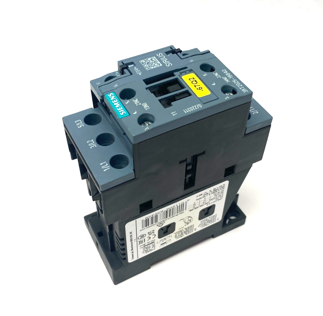 Siemens 3RT2025-1BB40 SIRIUS Power Contactor 3-Pole AC-3e/AC-3, 17A 7.5 kW 400V - Maverick Industrial Sales