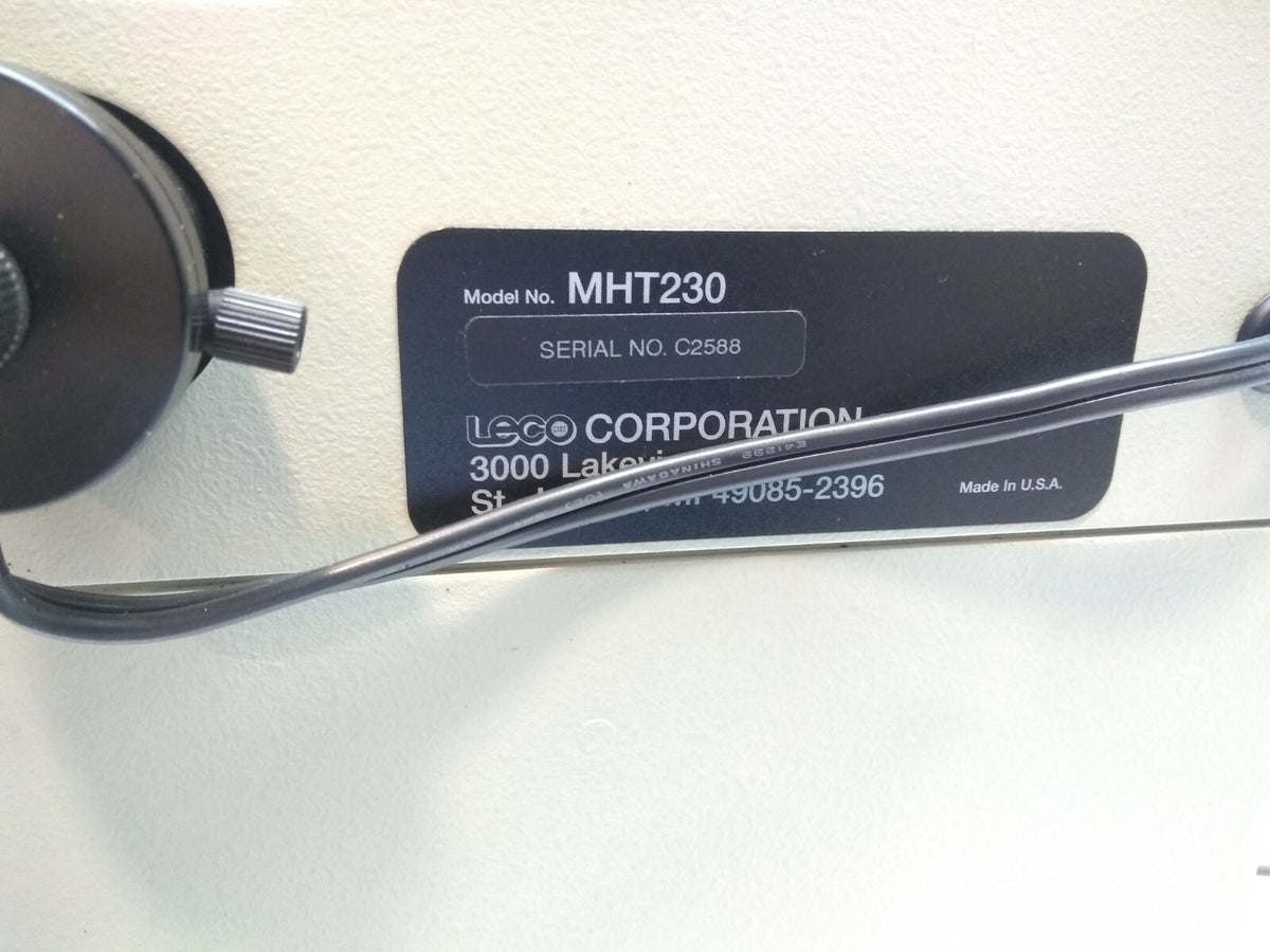 MHT230 | LECO Hardness Tester MHT 200 Series 110V - Used - Maverick Industrial Sales