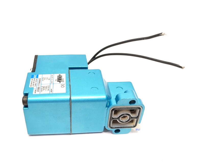 Mac Valves 250B-117AAAG Valve-less Base Solenoid 120VAC 15W 24VDC 6W 150PSI - Maverick Industrial Sales