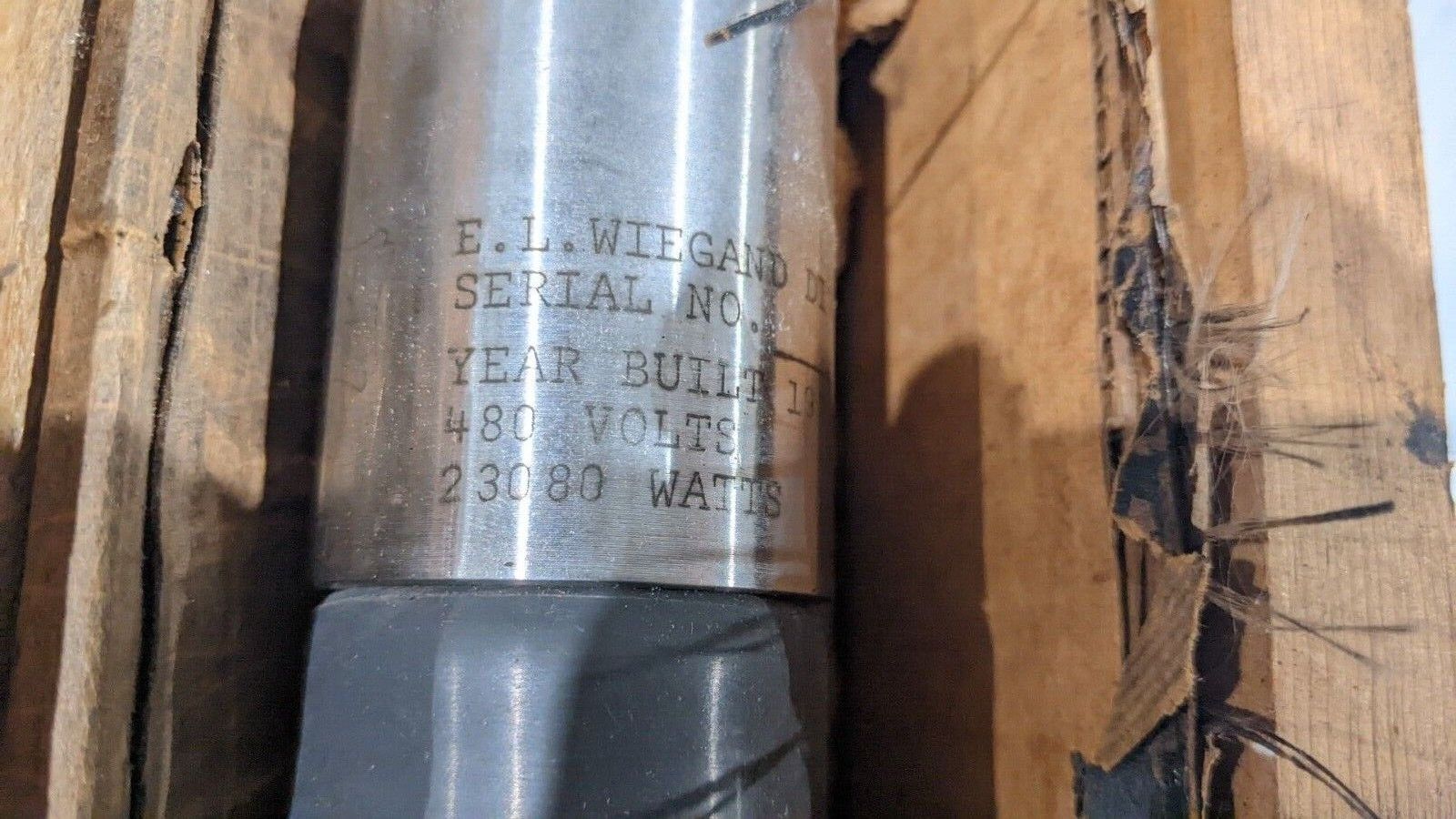 E.L. Wiegand 042-053701-001 Pressurizer Heater 480V 23080W - Maverick Industrial Sales