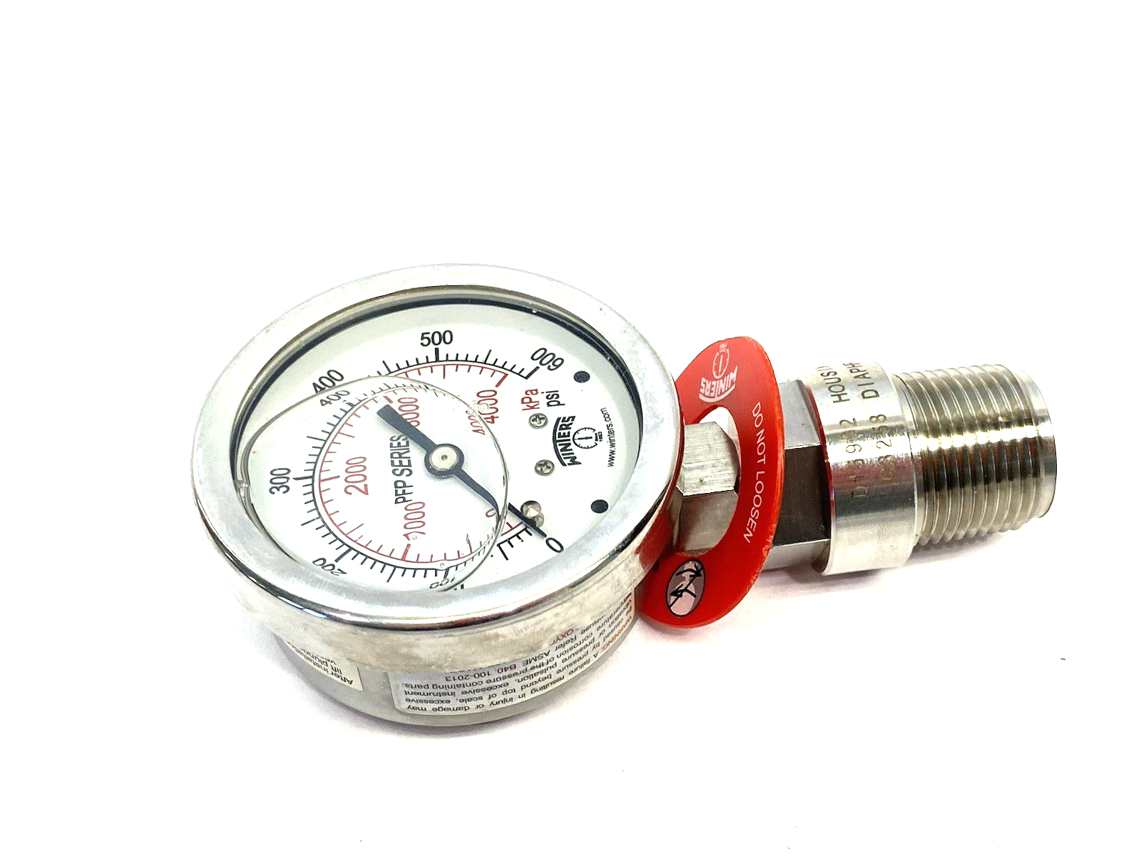 PFP829R1 | Winters Stain. Steel Liquid Filled Gauge, D15992T Flush Mount Dia. Seal - New – Open box - Maverick Industrial Sales