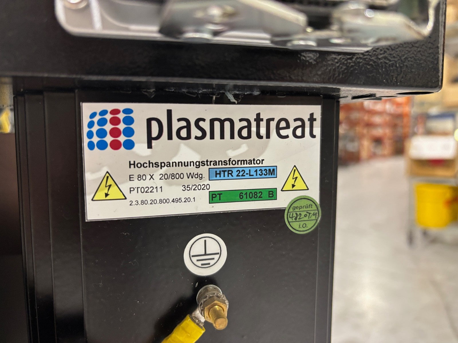 Plasmatreat HTR22-L133 High Voltage Plasma Transformer w/ Cables, E 80 X 20/800 - Maverick Industrial Sales
