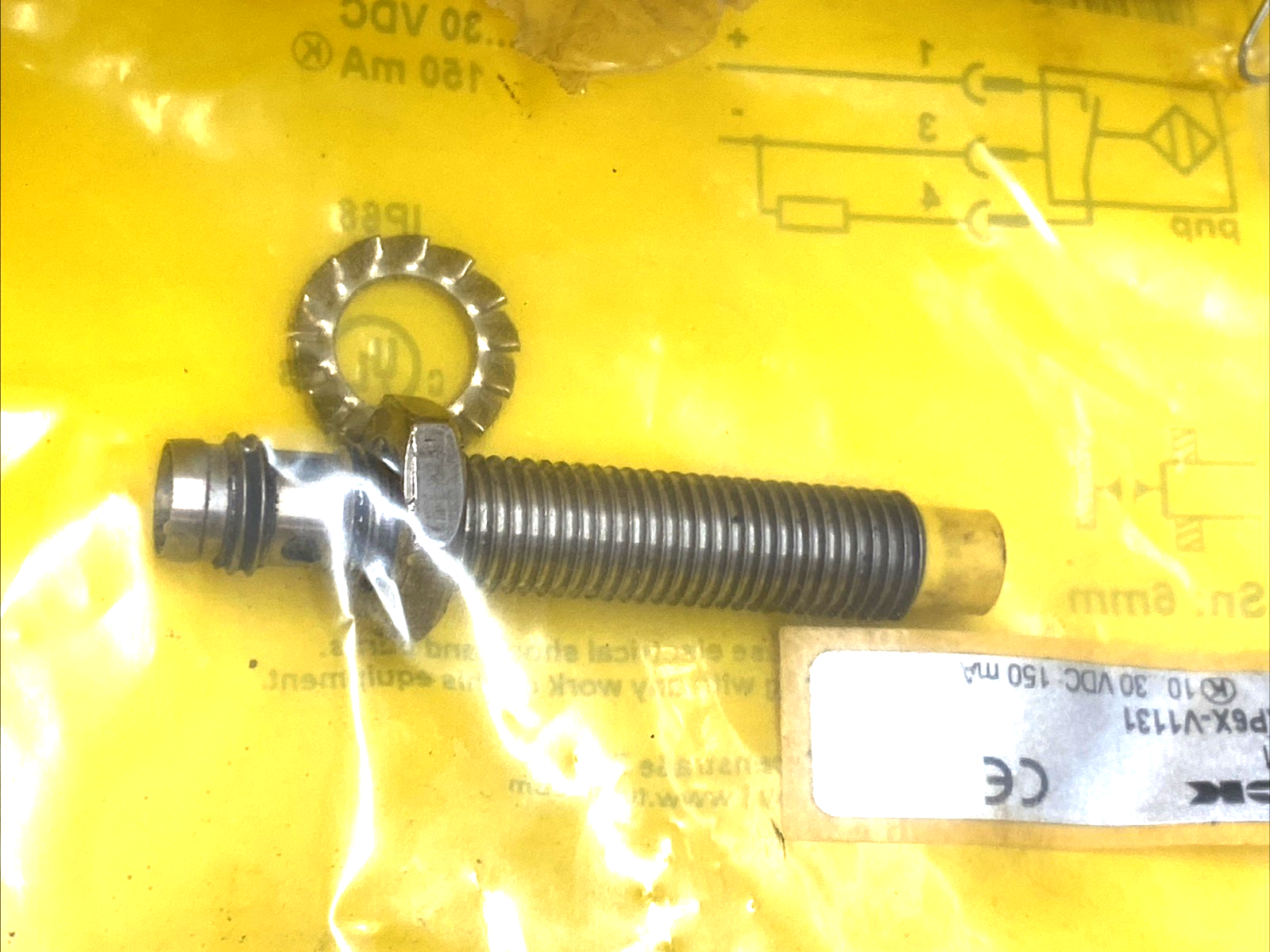 NI6U-EG08-AP6X-V1131 | Turck Inductive Sensor M8 6mm PNP NO IP68 MISSING NUT - Used - Maverick Industrial Sales