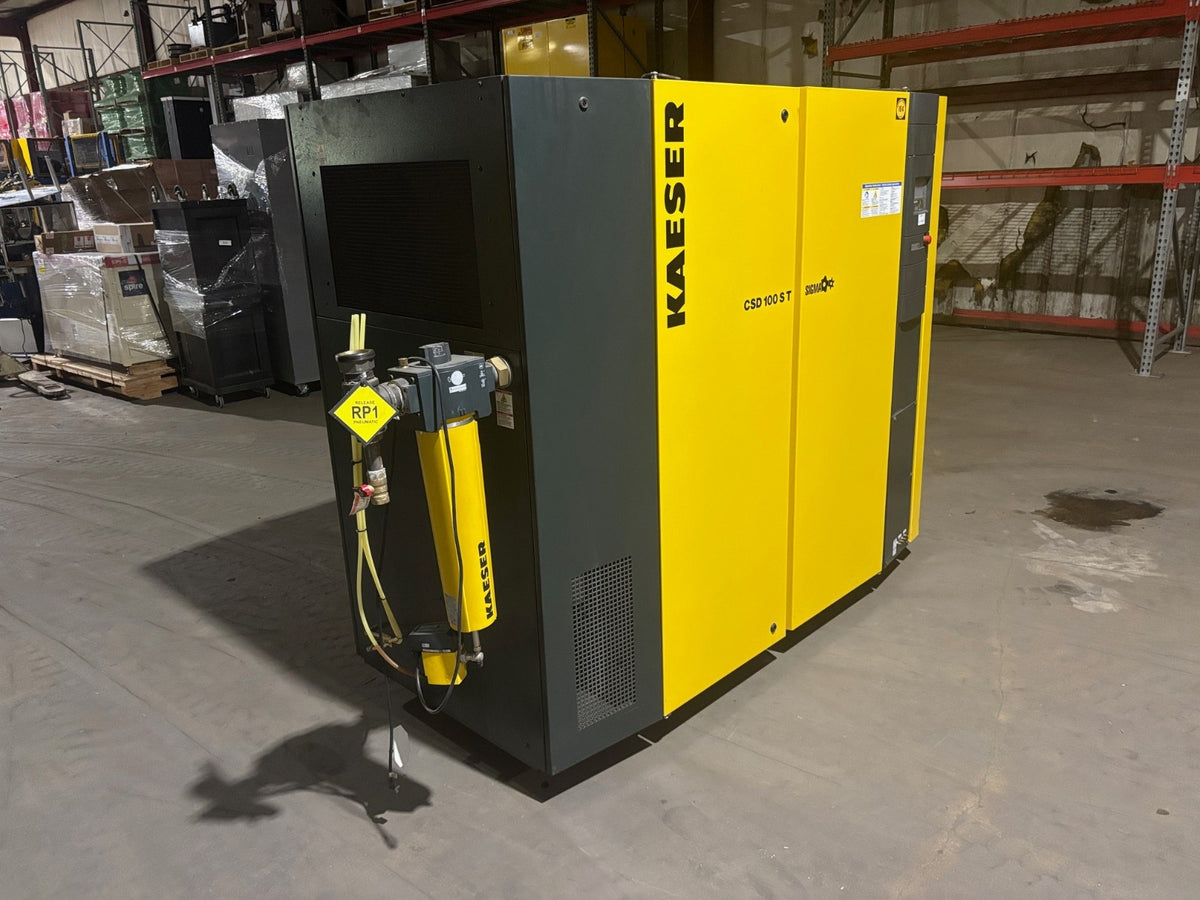 CSD 100 ST | 2021 Kaeser CSD100ST 100HP 494 CFM Rotary Screw Air Compressor ABT125 Dryer - For parts or not working - Maverick Industrial Sales