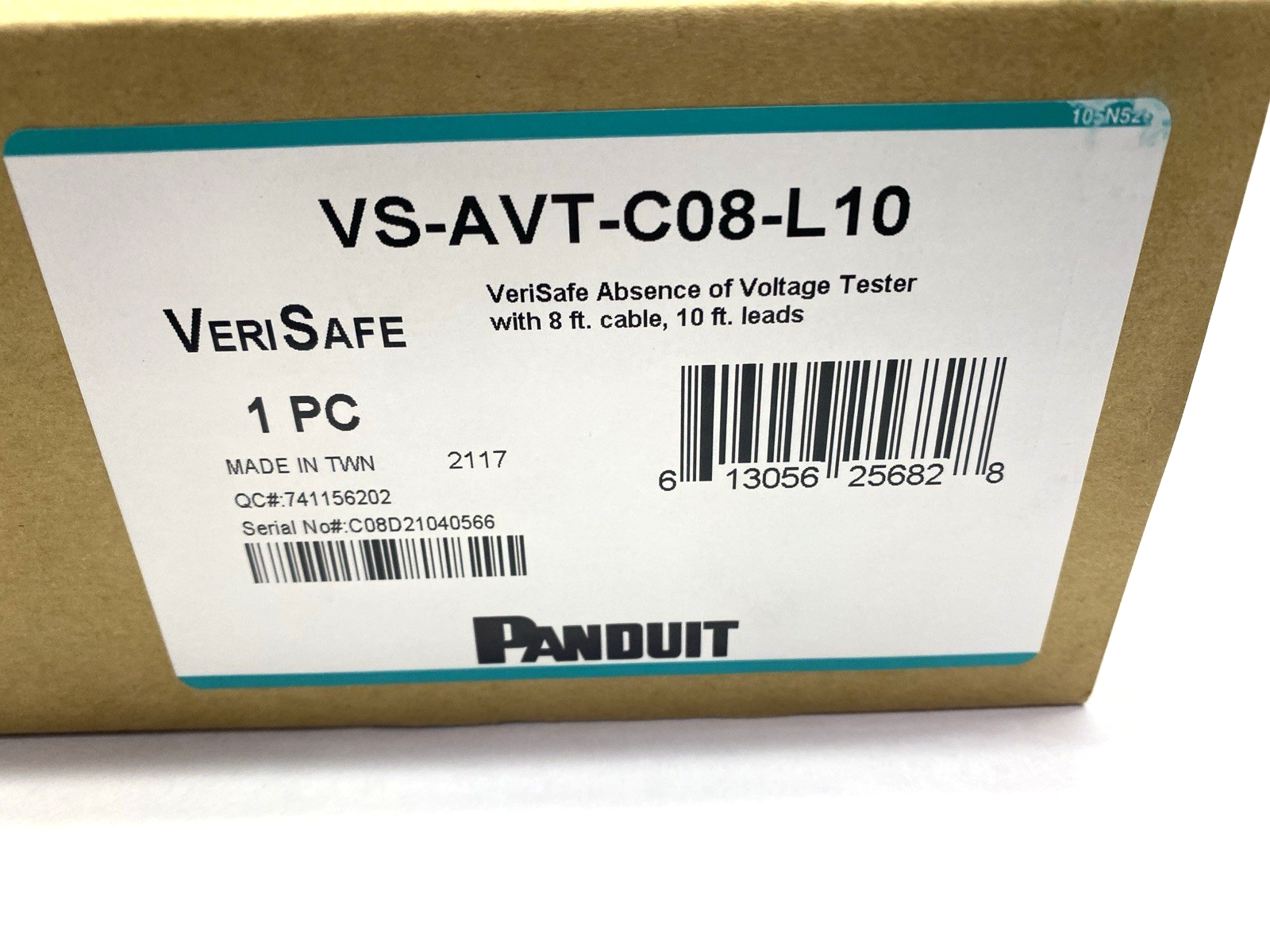 VS-AVT-C08-L10 | Panduit VeriSafe 1.0 Absence of Voltage Tester 8' Cable 10' Leads - New - Maverick Industrial Sales