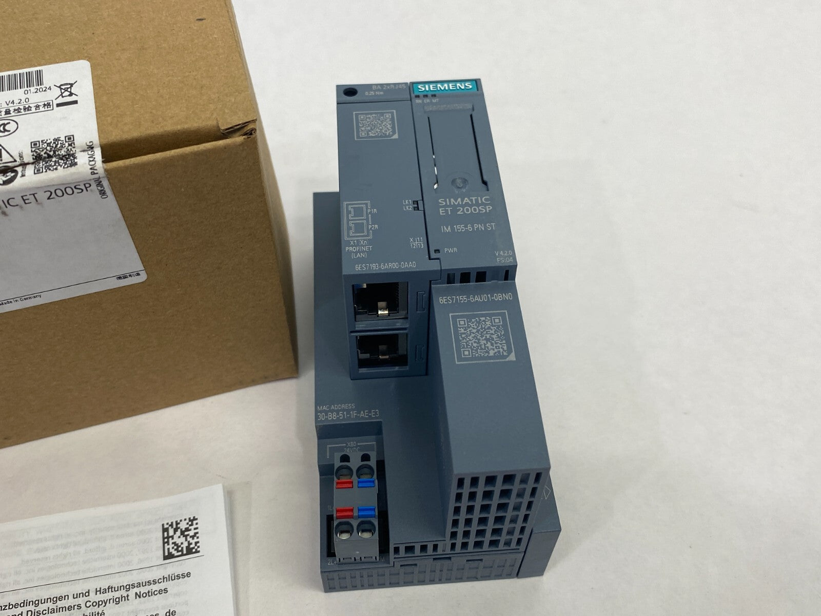 Siemens 6ES7155-6AA01-0BN0 SIMATIC ET 200SP PROFINET Interface Module - Maverick Industrial Sales