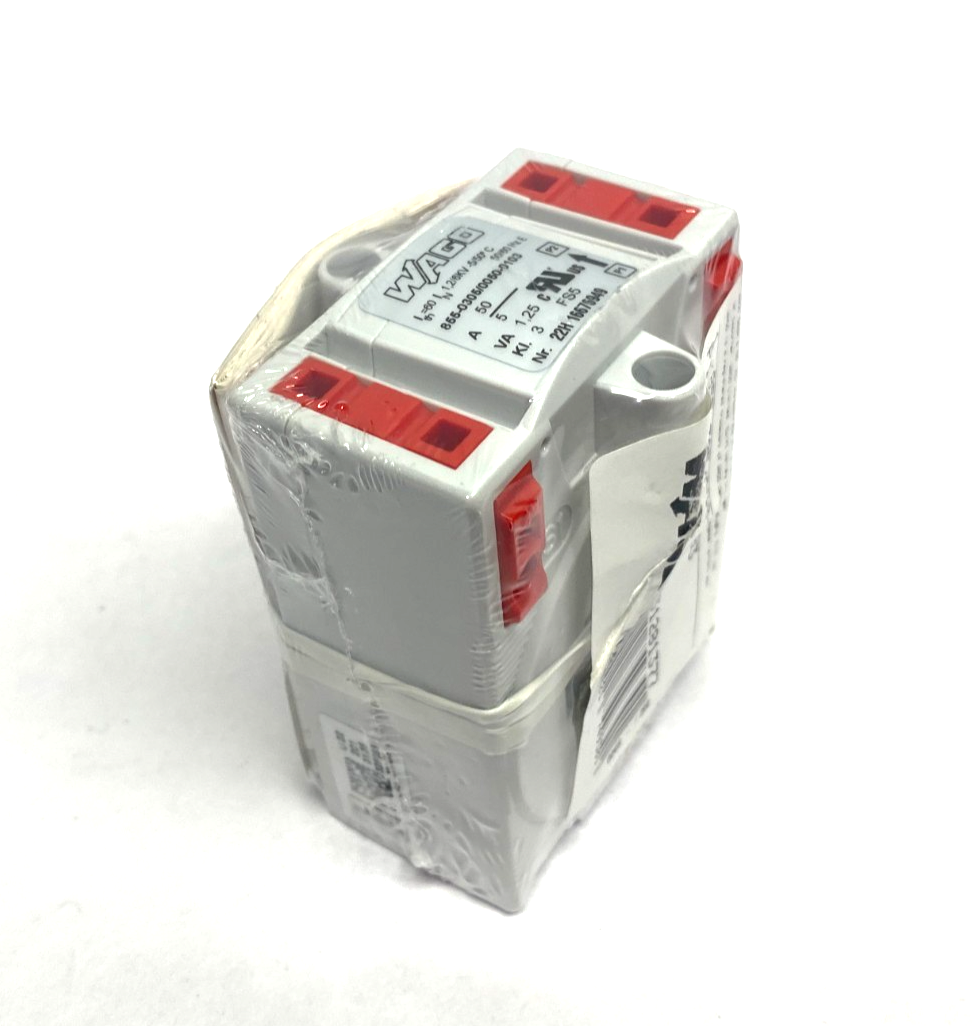 Wago 855-305/050-103 Plug In Current Transformer 50 A / 5 A 855-0305/0050-0103 - Maverick Industrial Sales