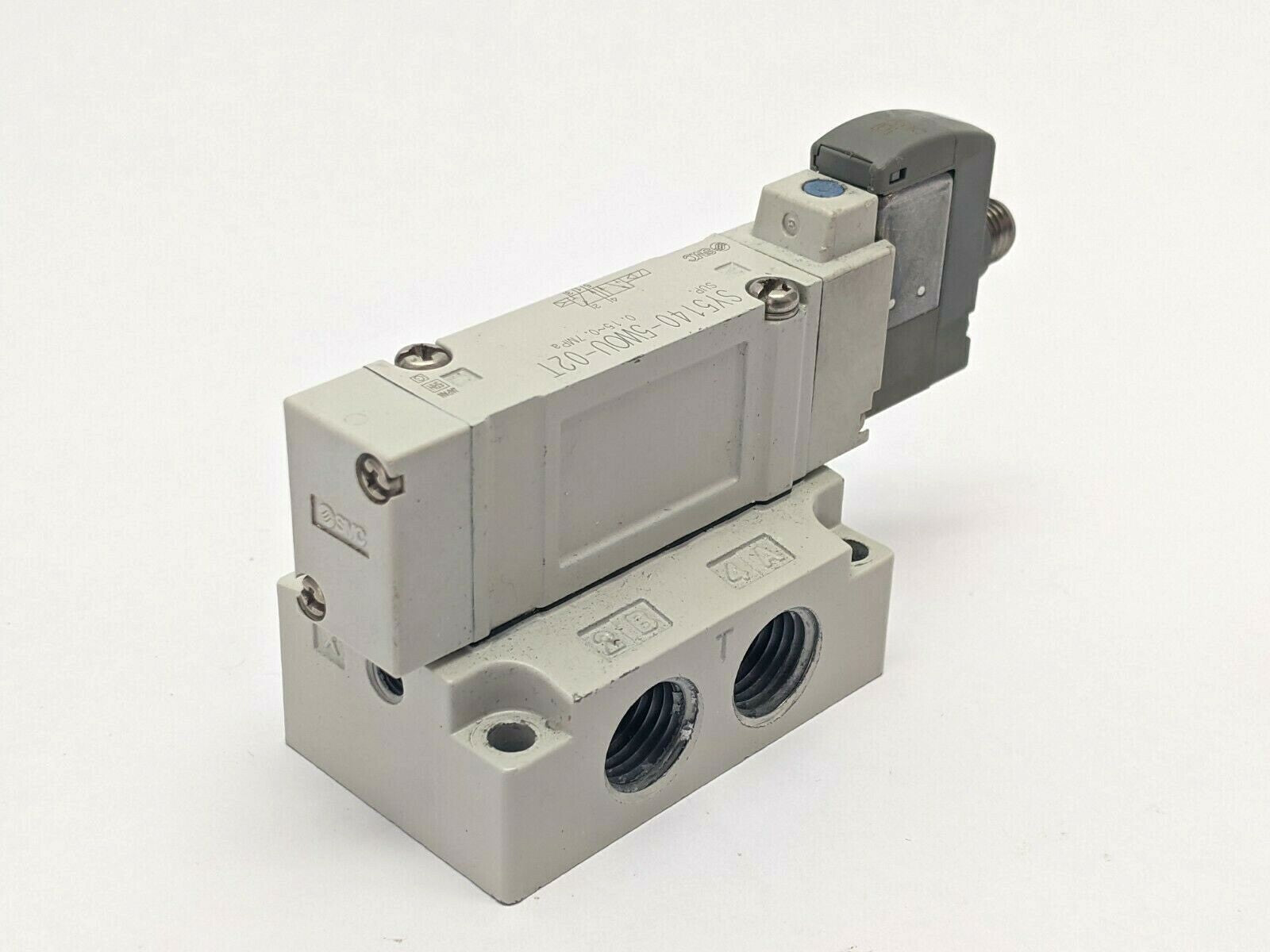 SY5140-5WOU-02T, SY5140-5W0U-02T | SMC SY5140-5WOU-02T Solenoid Valve Base Mount - Used - Maverick Industrial Sales