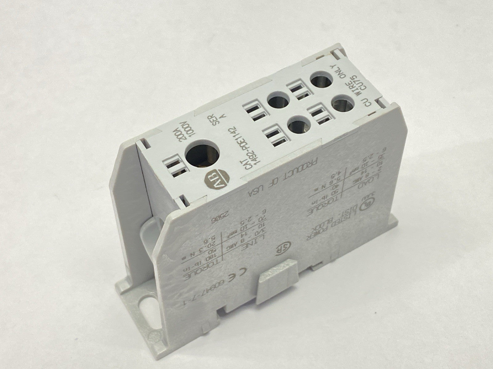 1492-PDE1142 | Allen Bradley Ser A Power Distribution Block 200A 1000V - New Other - Maverick Industrial Sales