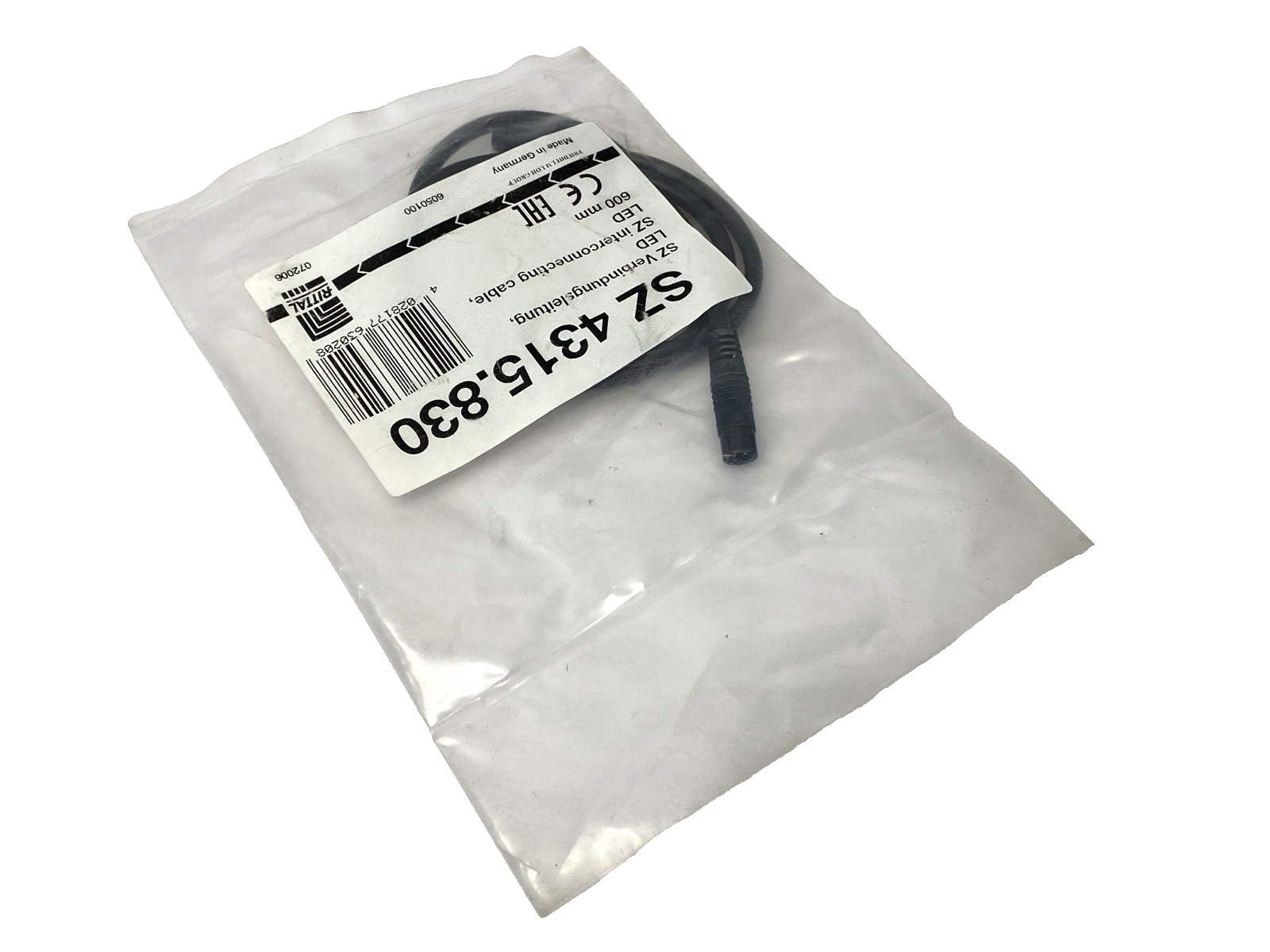 Rittal SZ 4315.830 Connection Cable for LED Compact System Light 600mm Length - Maverick Industrial Sales