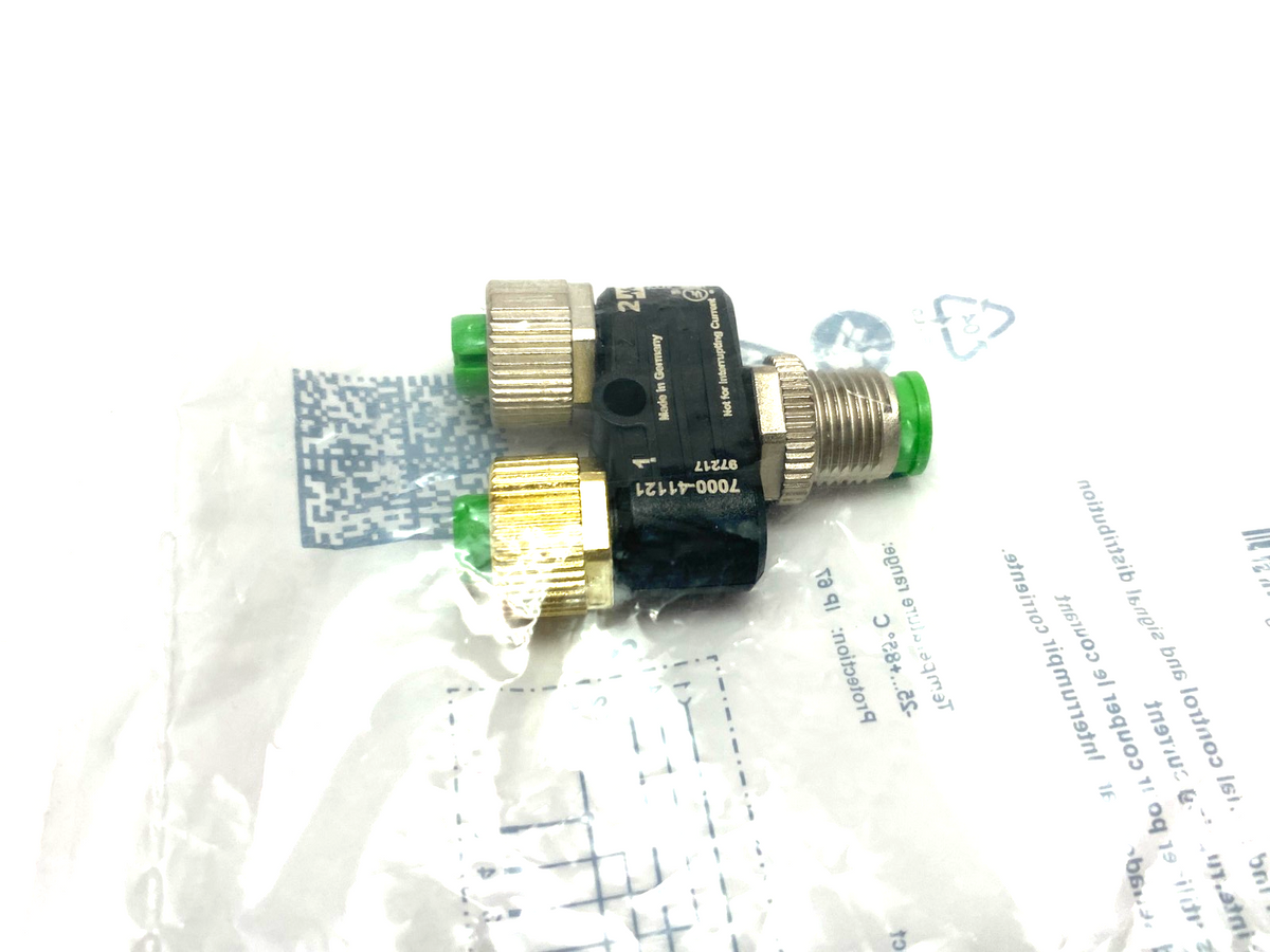 7000-41121-0000000 | Murrelektronik T-Coupler M12 male to 2x M12 female A-cod. - New - Maverick Industrial Sales