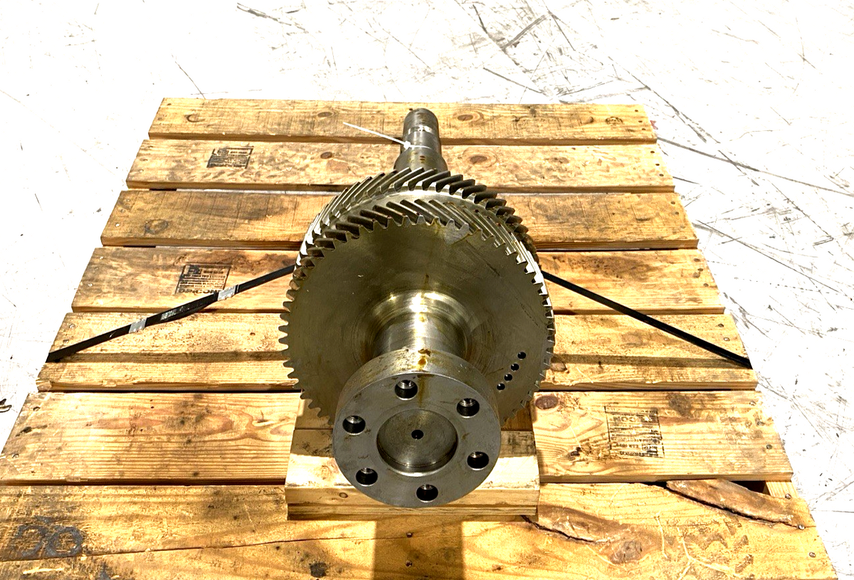 0945D645P0001 | General Electric Turbine Pump Shaft, 40" Long 13" Gear Diameter - New – Open box - Maverick Industrial Sales