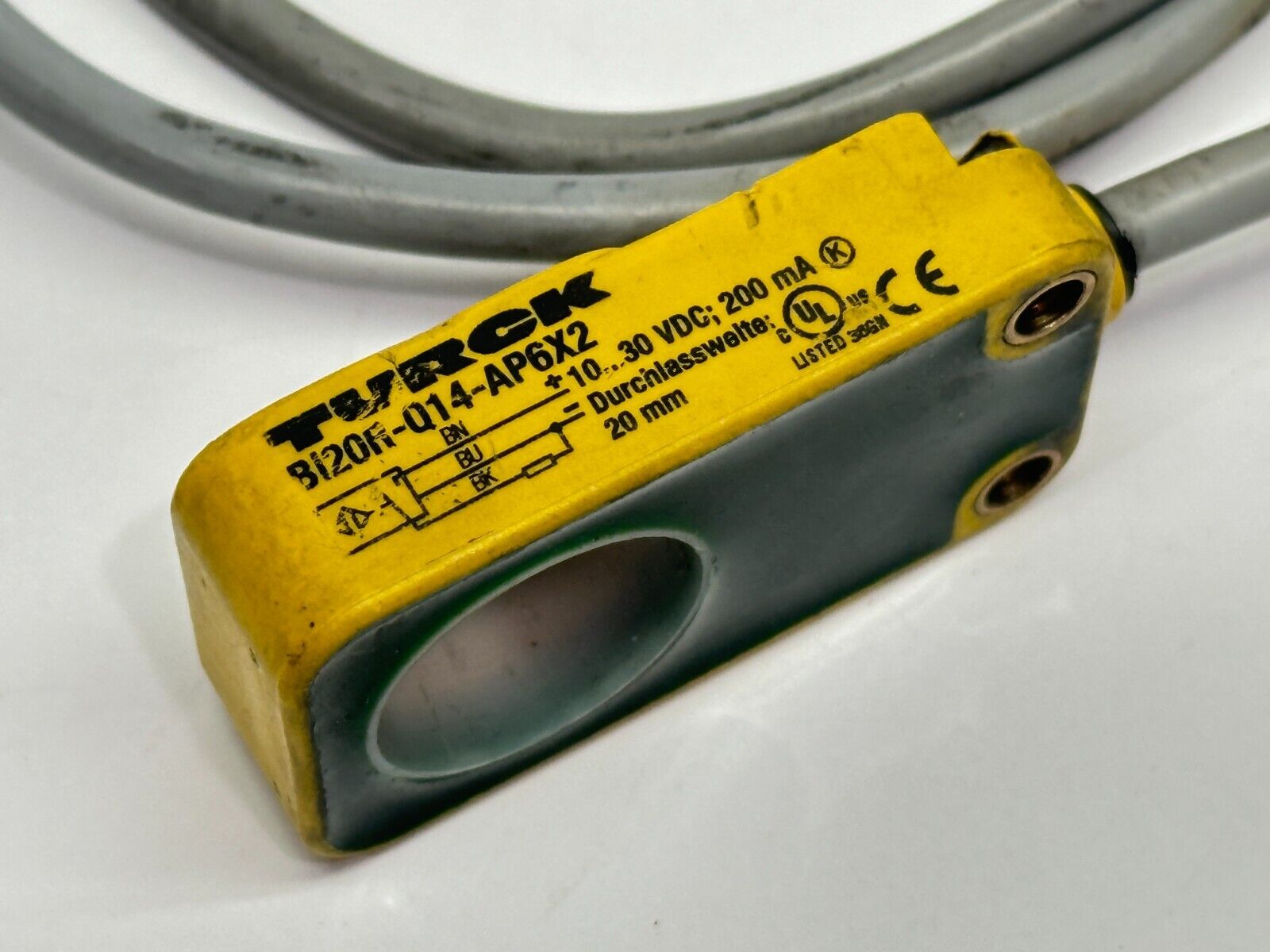 Turck Bi20R-Q14-AP6X2 Inductive Ring Sensor 1406300 M12 Male 4-pin - Maverick Industrial Sales