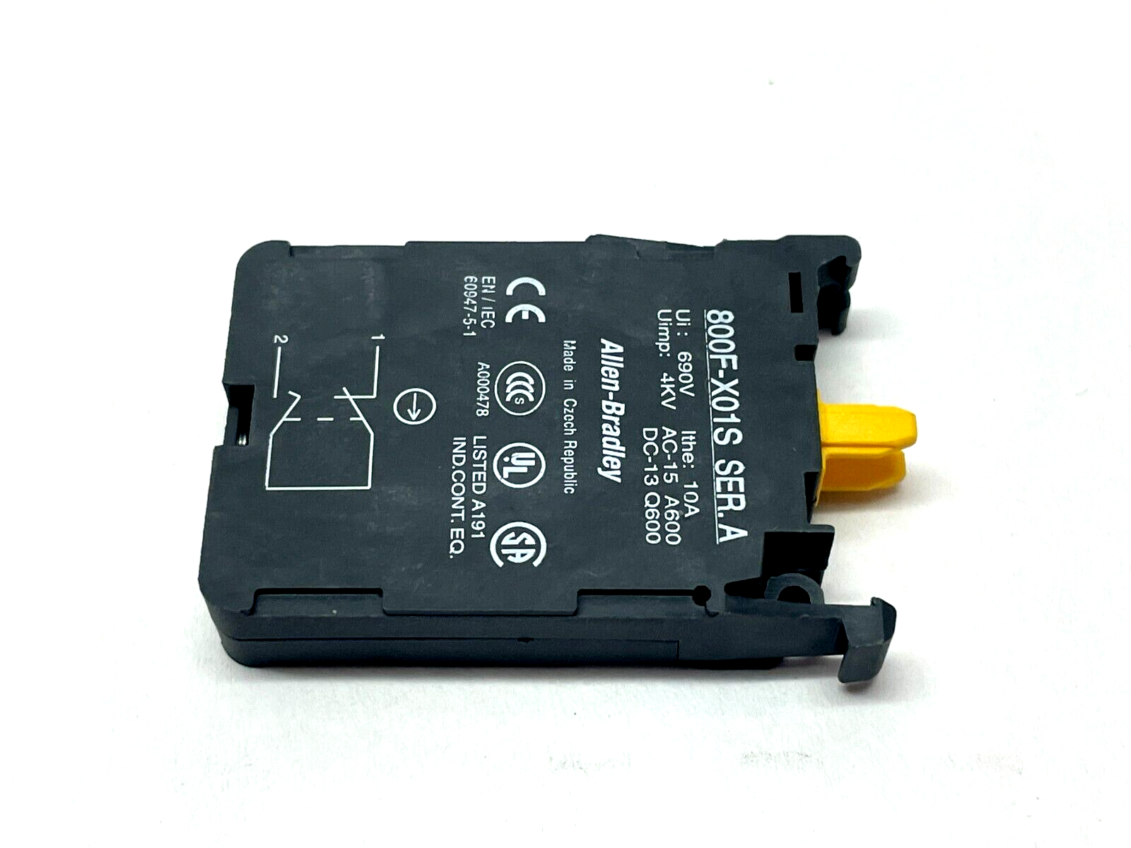 Allen Bradley 800F-X01S Ser. A Pushbutton Contactors LOT OF 2 - Maverick Industrial Sales