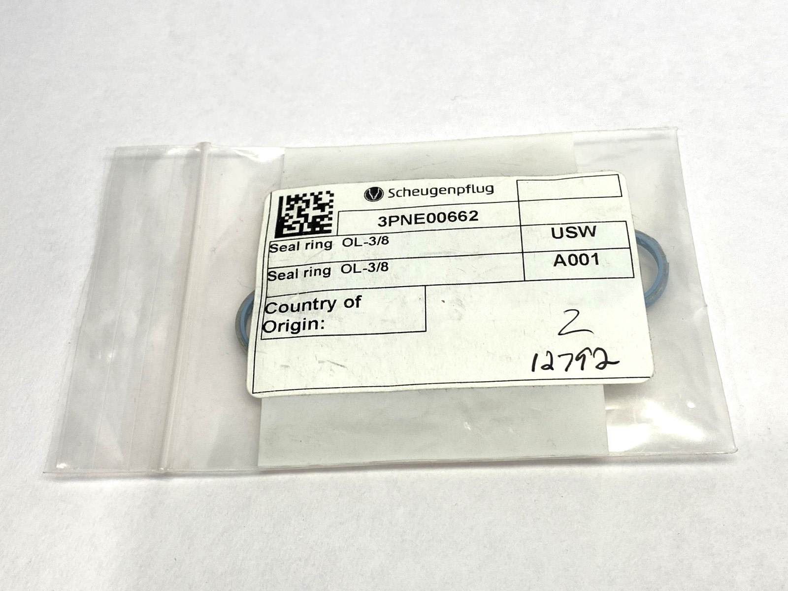 Scheugenpflug 3PNE00662 Seal Ring OL-3/8" LOT OF 16 - Maverick Industrial Sales