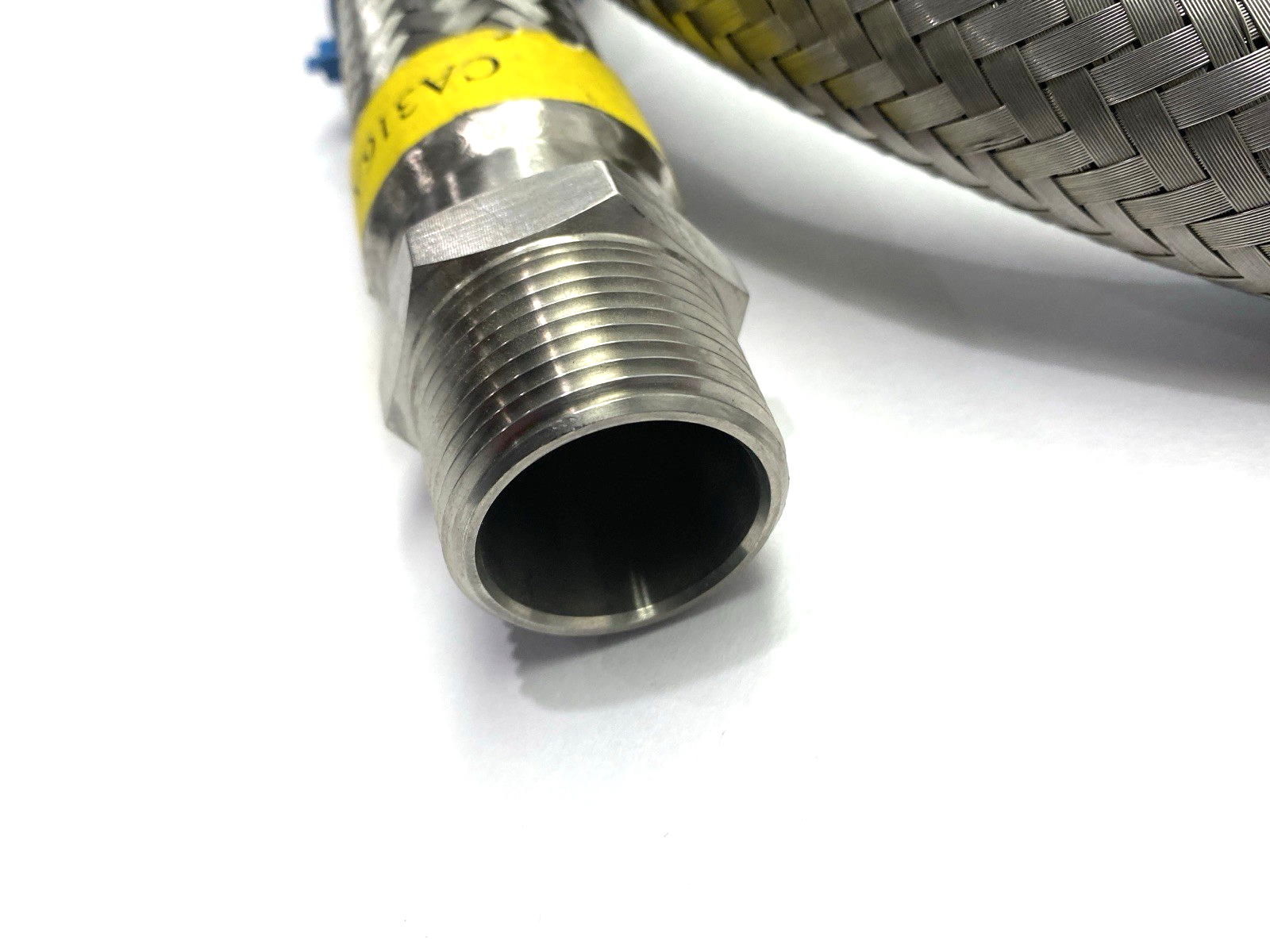 Hose Master CA316A Corrugated Stainless Steel Hose 1" Thread x 8' Overall Length - Maverick Industrial Sales