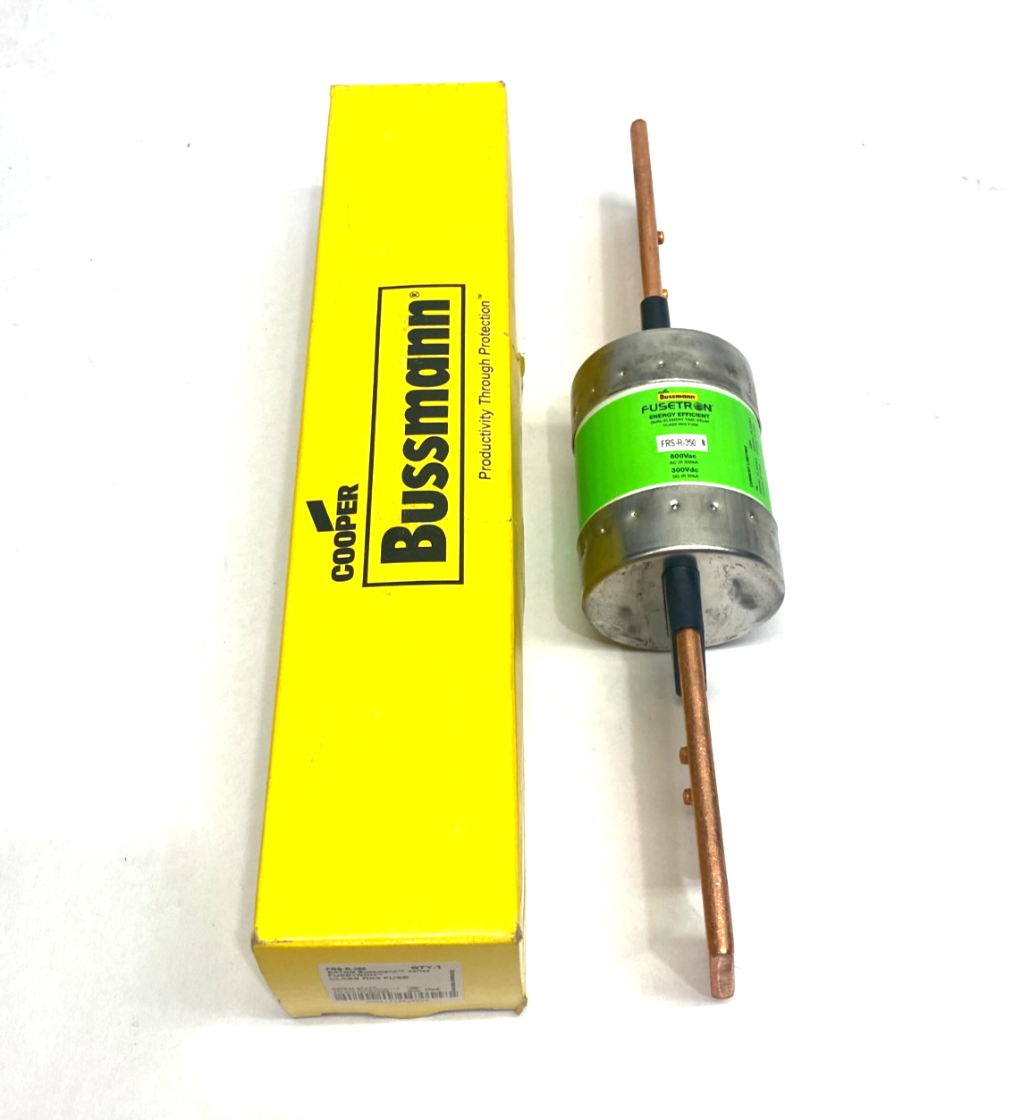 Eaton Bussmann FRS-R-350 Fusetron Class RK5 Blade Fuse, Time-Delay, Dual-Element - Maverick Industrial Sales