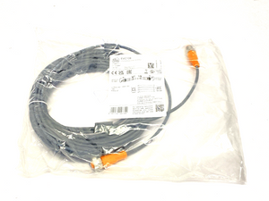 EVC108 | IFM  A-Coded Connection Cable M12 10m Length VDOGH040MSS0010H04STGH040MSS - New