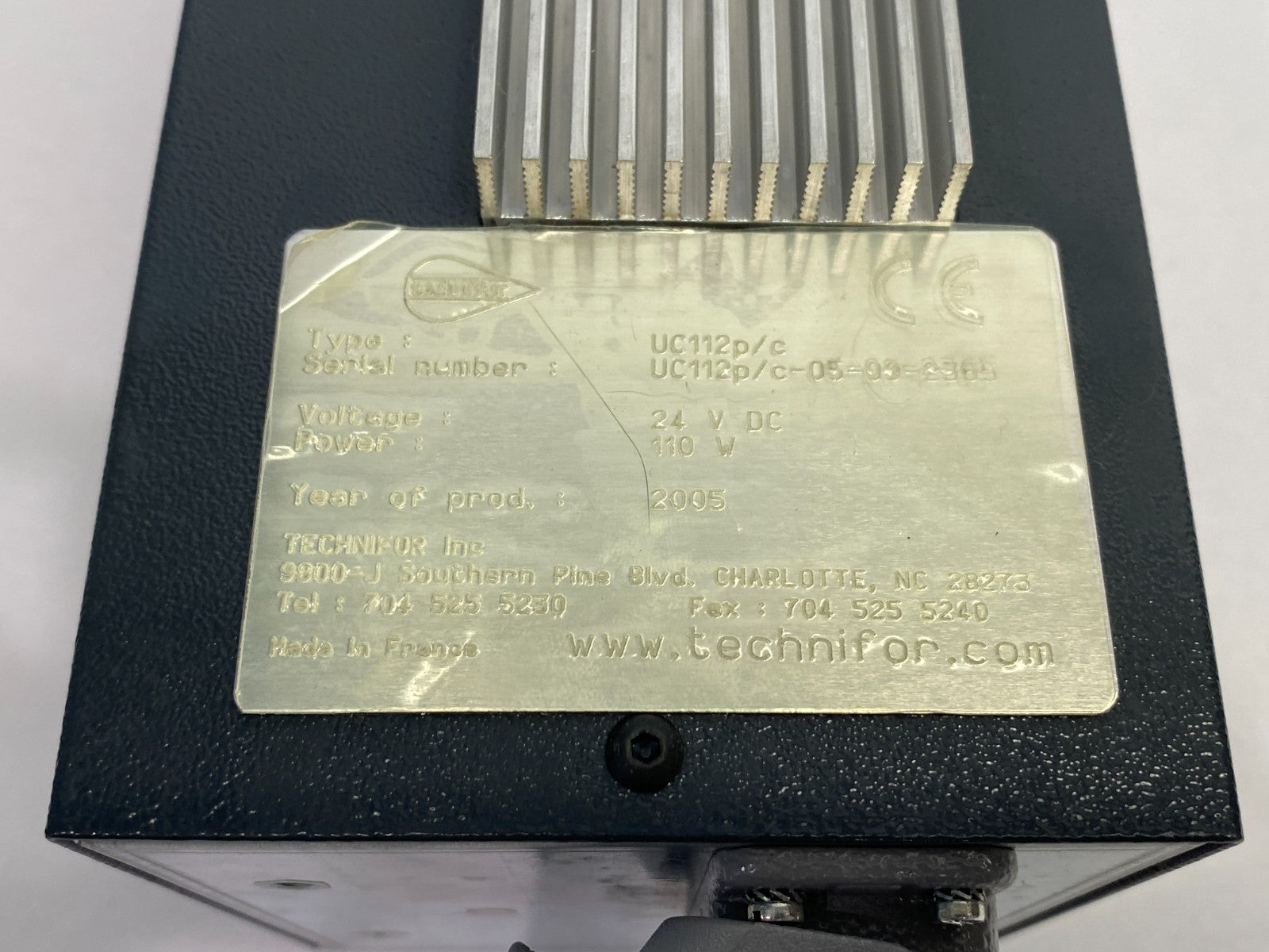 technifor UC112p/c Marking System Control Unit / Processor Module 24VDC 110W - Maverick Industrial Sales