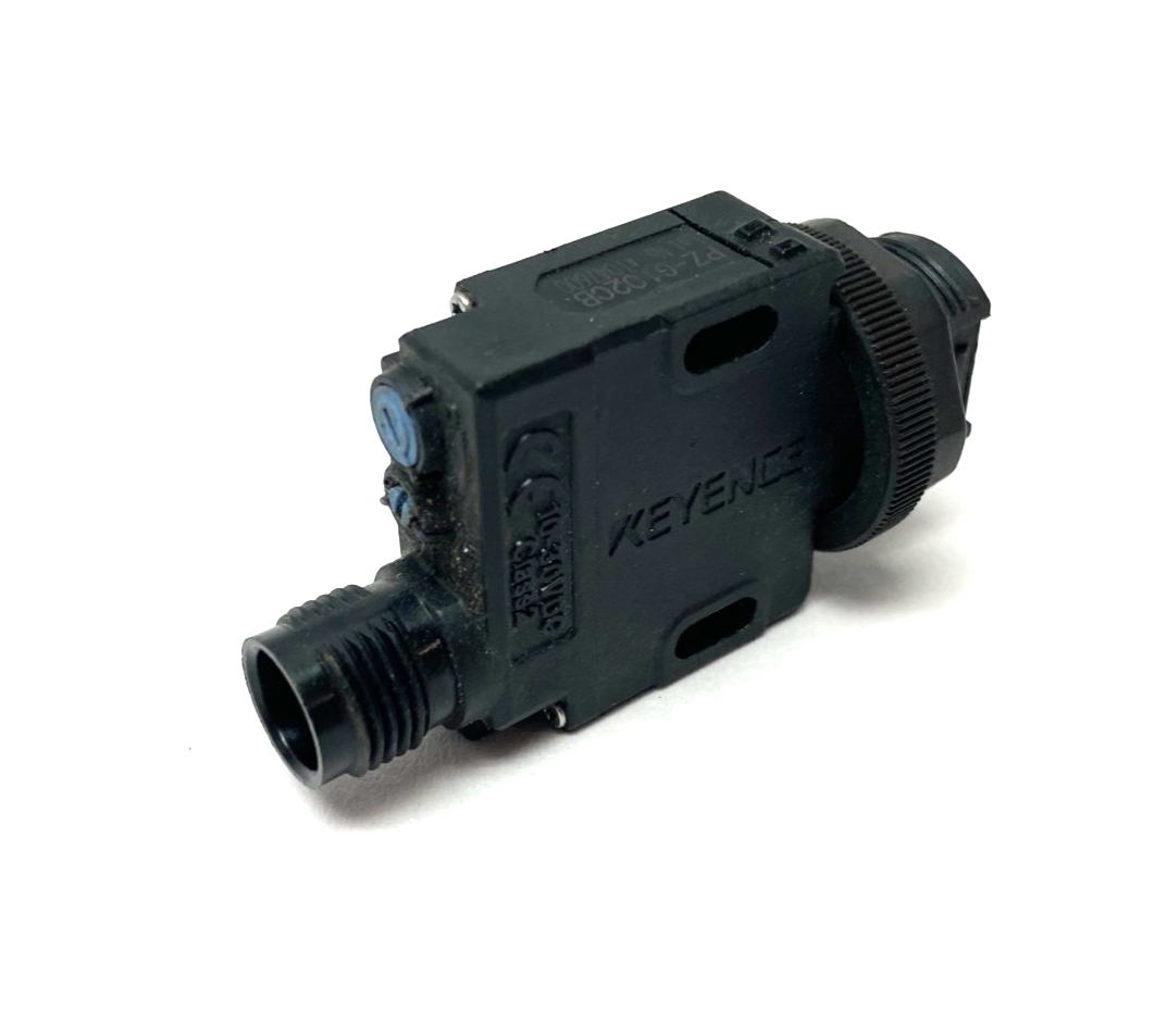 Keyence PZ-G102CB Reflective Photoelectric Sensor, Threaded Mount, M12 Connector - Maverick Industrial Sales
