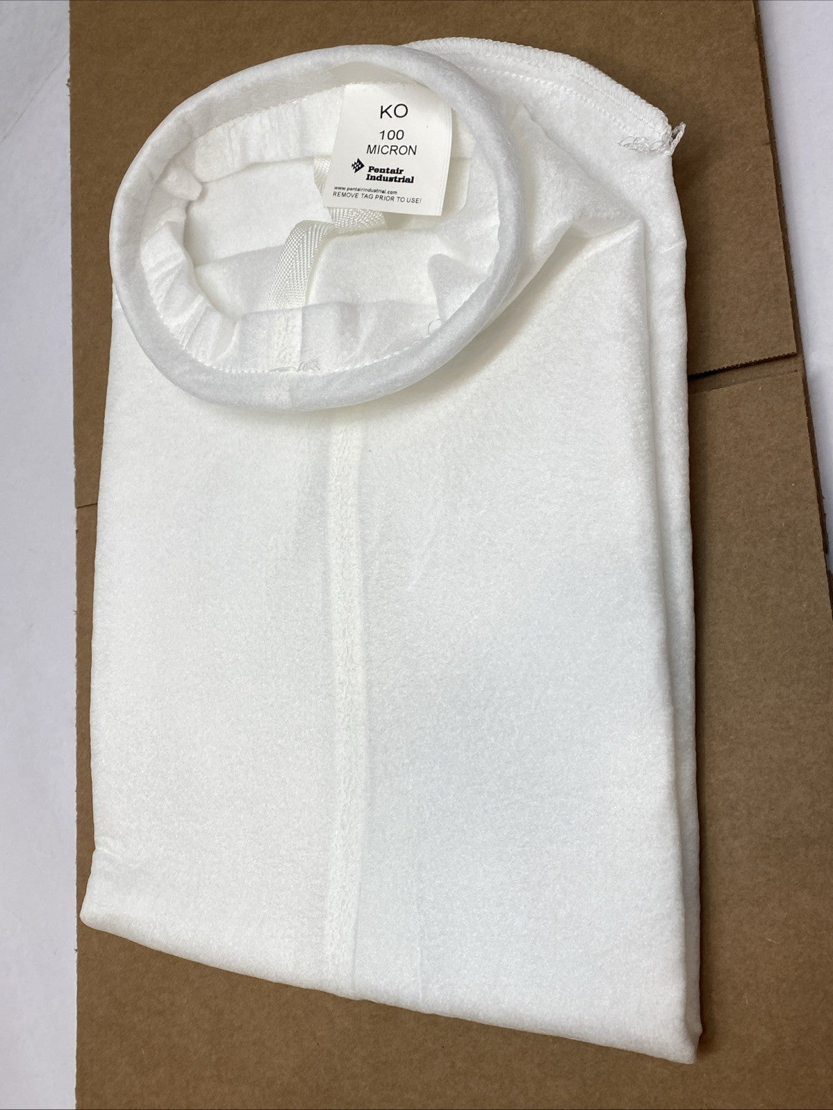 KO100K2S | Pentair 100 Micron Size 2 Polypropylene Felt Bag Filter 7" LOT OF 10 - New - Maverick Industrial Sales