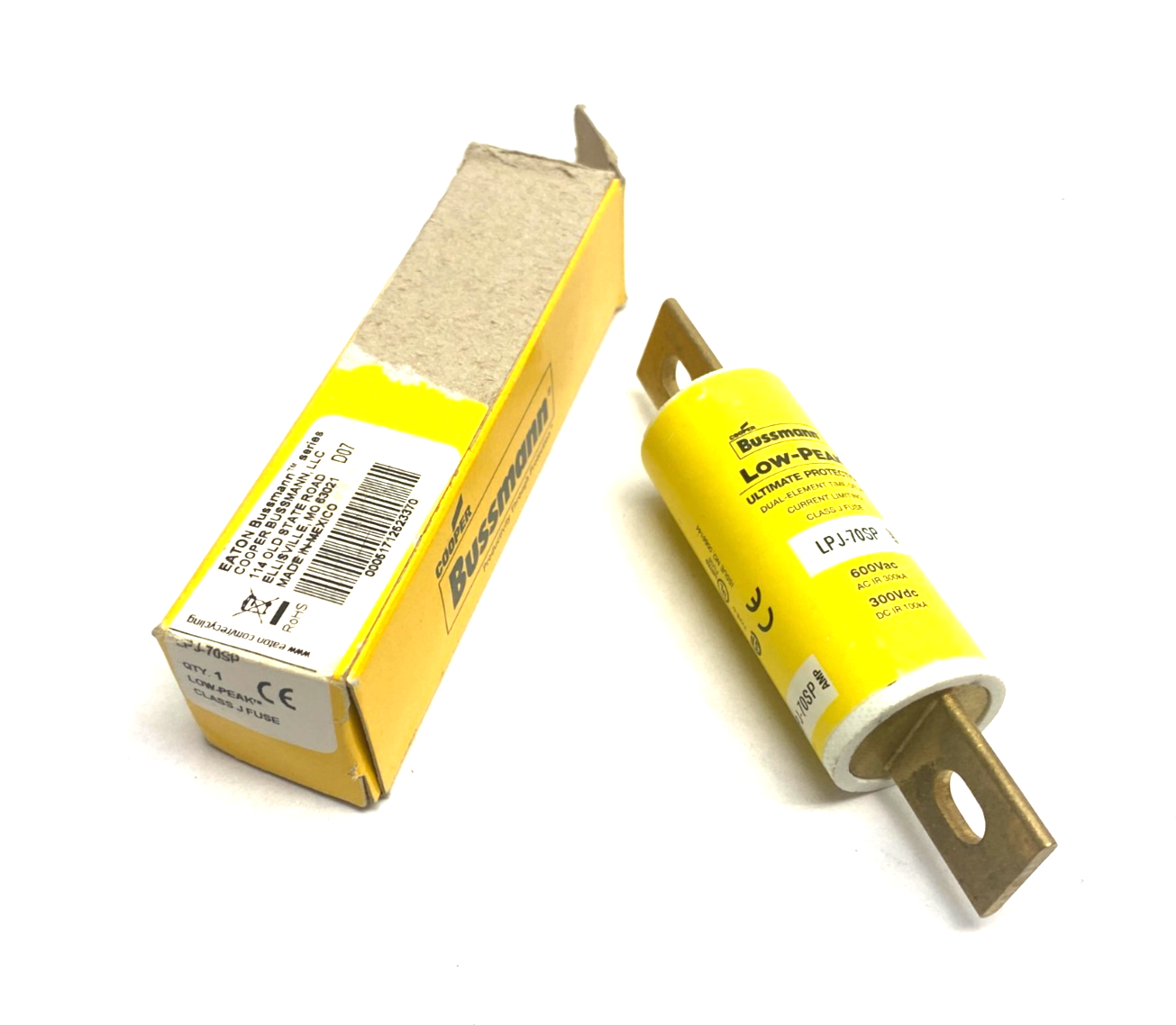 Eaton Cooper Bussmann LPJ-70SP Low-Peak Time-Delay Fuse Dual-Element Class J - Maverick Industrial Sales