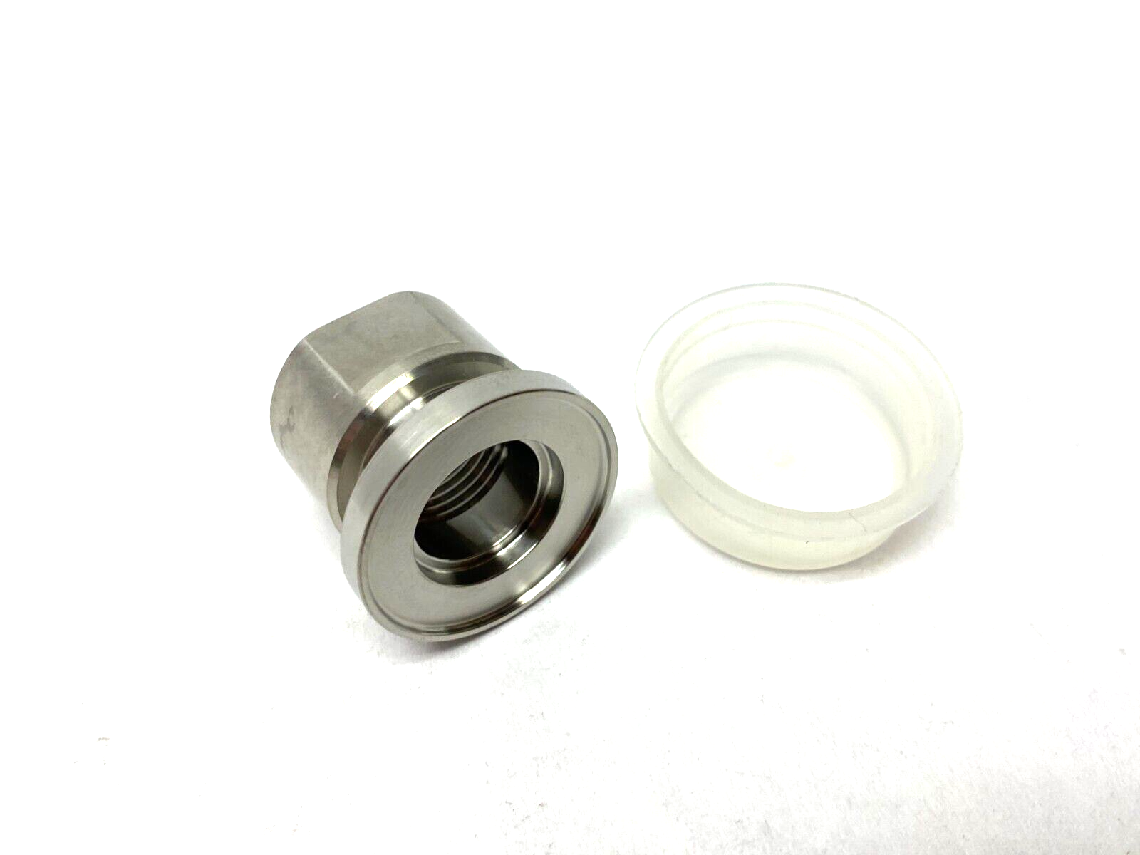 Agilent KAFP160375S Stainless Steel Klamp Flange Adapter Fitting NW16 0.375" NPT - Maverick Industrial Sales