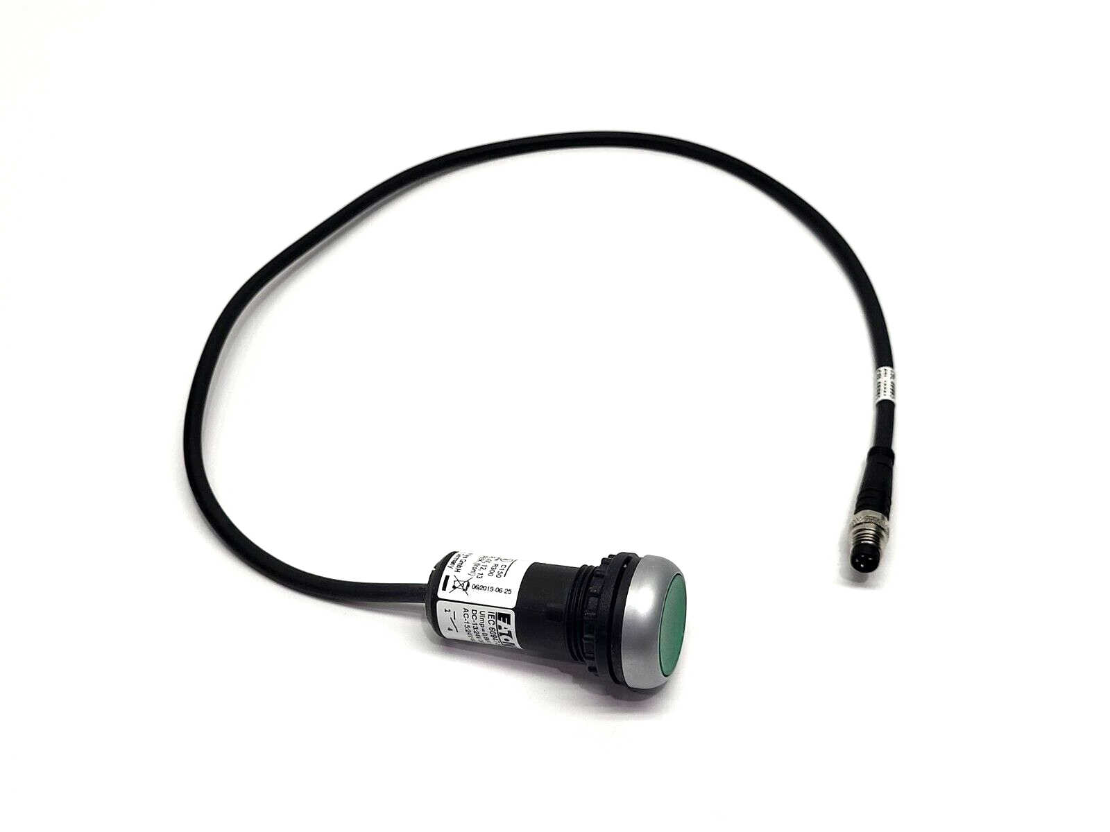 Eaton C22-DL-G-K10-24-P31 Compact Illuminated Pushbutton M9 Connector 24VDC - Maverick Industrial Sales