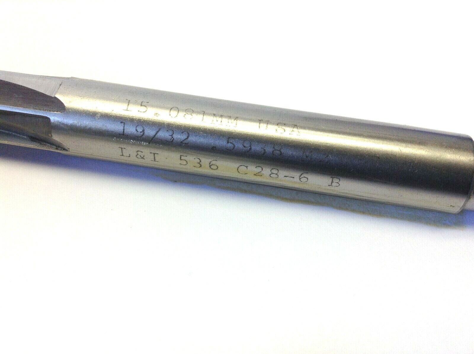 Lavallee And Ide 15.081MM 19/32 L&I 536.5938 Taper Shank Chucking Reamer - Maverick Industrial Sales
