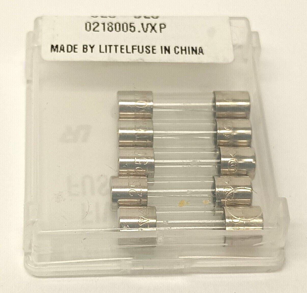 Littelfuse 218005P Slo-Blo Fuse 5A 250VAC PKG OF 5 - Maverick Industrial Sales