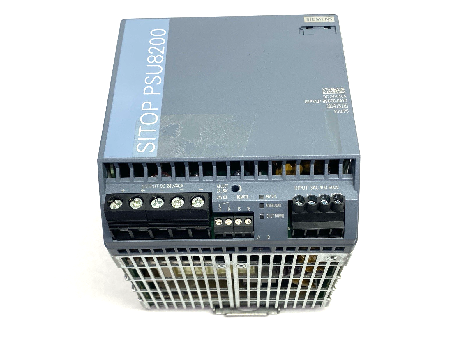 Siemens 6EP3437-8SB00-0AY0 Power Supply 3-Phase 24VDC 40A SITOP PSU8200 - Maverick Industrial Sales