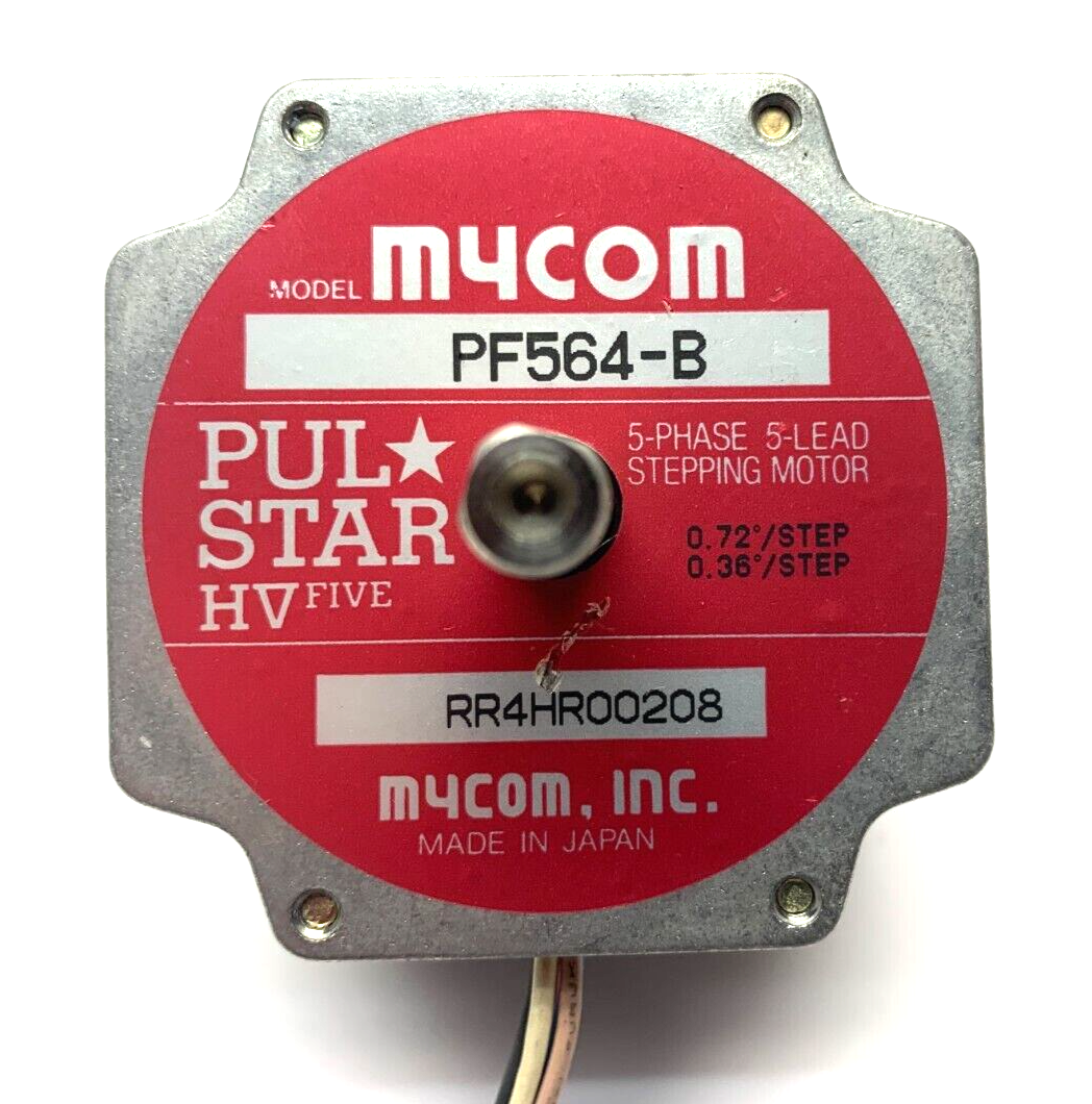 Mycom PF564-B Pulstar 5-Phase/Lead Stepping Motor 0.72/0.36 Degree Step - Maverick Industrial Sales