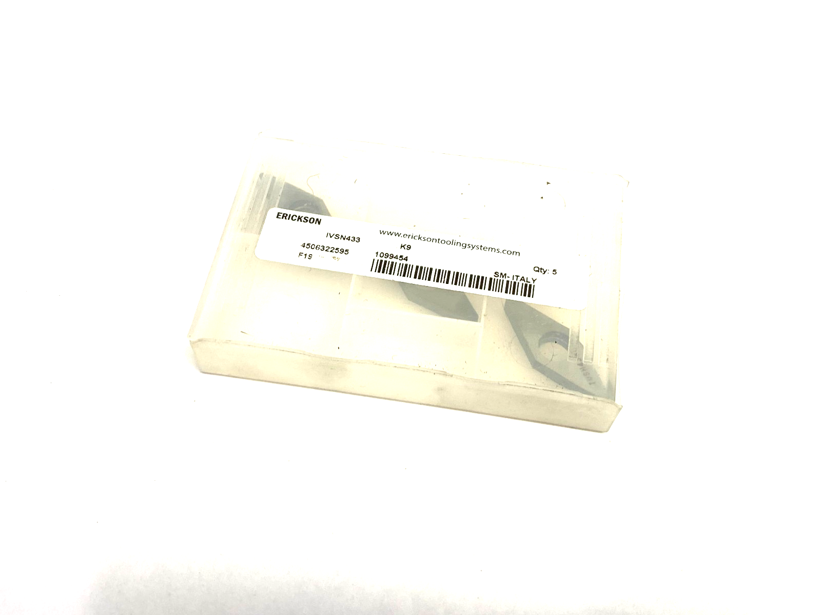 Erickson IVSN433 K9 Indexable Turning Insert 1099454 PKG OF 3 - Maverick Industrial Sales