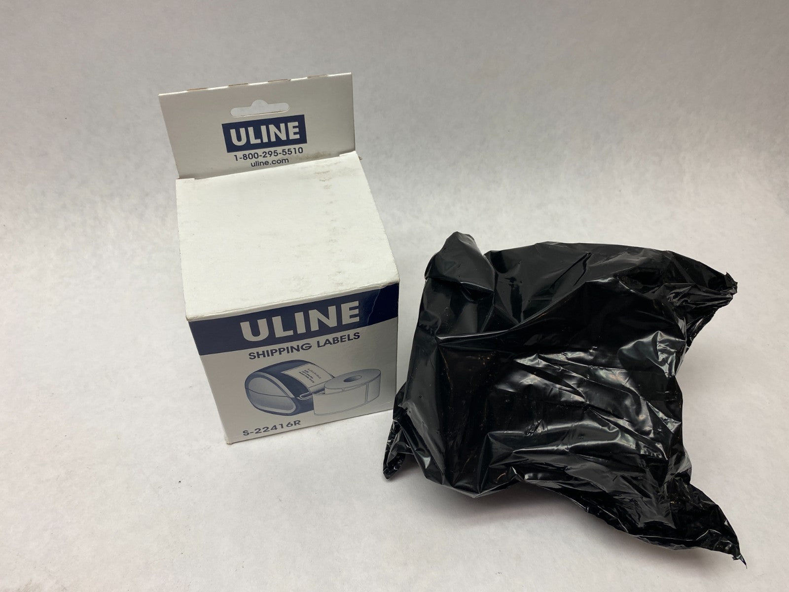 ULINE S-22416R Red Mini Printer Labels 4 x 6" ROLL OF 220 - Maverick Industrial Sales