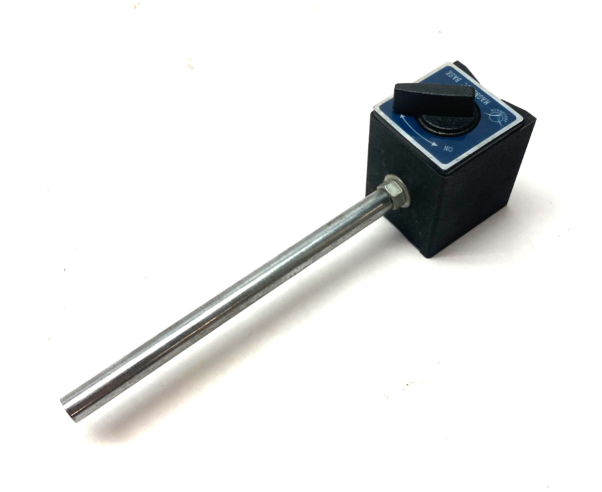Aerospace Magnetic Base Test Tool/Indicator Holder 7" Post, 9" Overall Height - Maverick Industrial Sales