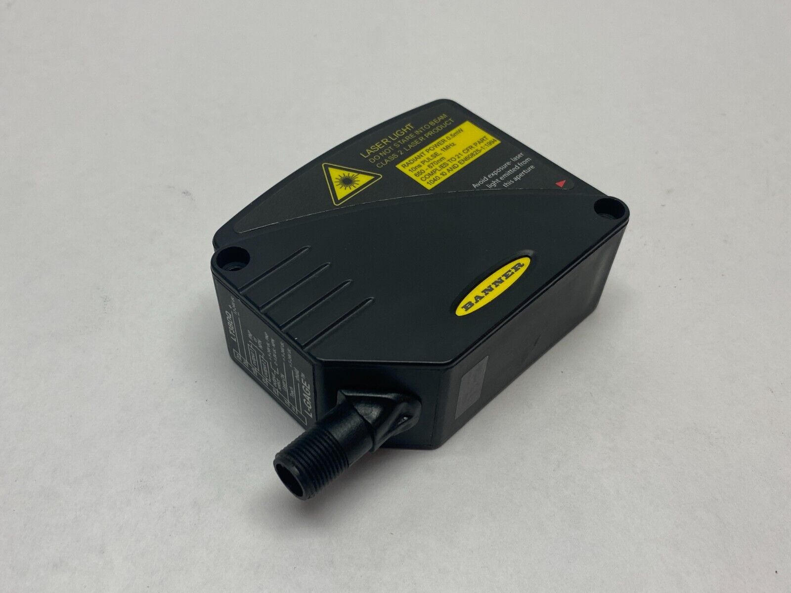 Banner LT3BDQ L-GAGE Laser Diffuse Time-Of-Flight Sensor 300mm to 5m 65516 - Maverick Industrial Sales