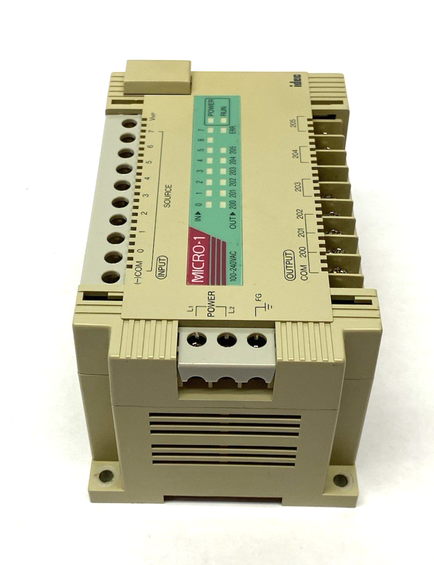 IDEC FC1A-C1A1E Micro-1 CPU Unit 8-Inputs, 6-Outputs, 600-Steps Program Capacity - Maverick Industrial Sales